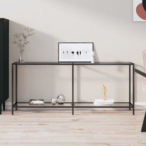 Tavolo Consolle In Acrilico Trasparente 80x24 Cm | 3 Ripiani, Bordi Arrotondati | Design Moderno Per Ingresso E Corridoio | Portata 30kg