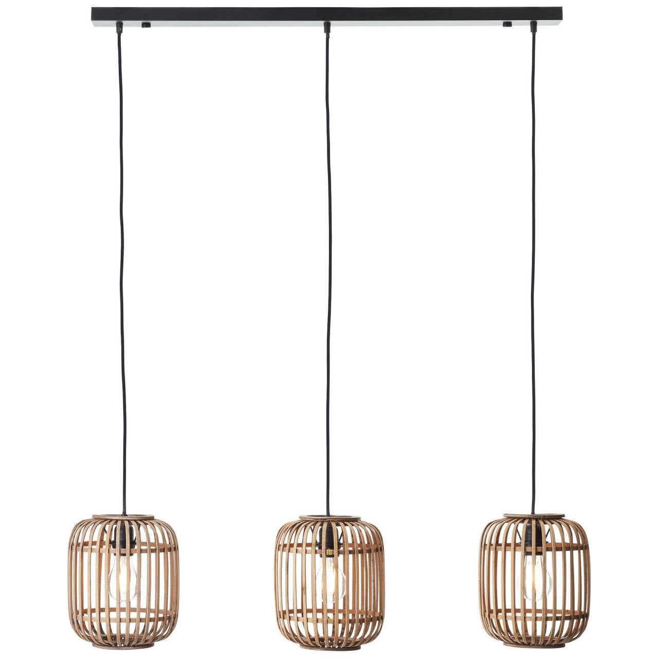 Lampa stołowa BRILLIANT Malty czarny/naturalny | 1x A60, E27, 52W, pasuje do zwykłych żarówek (brak w zestawie)