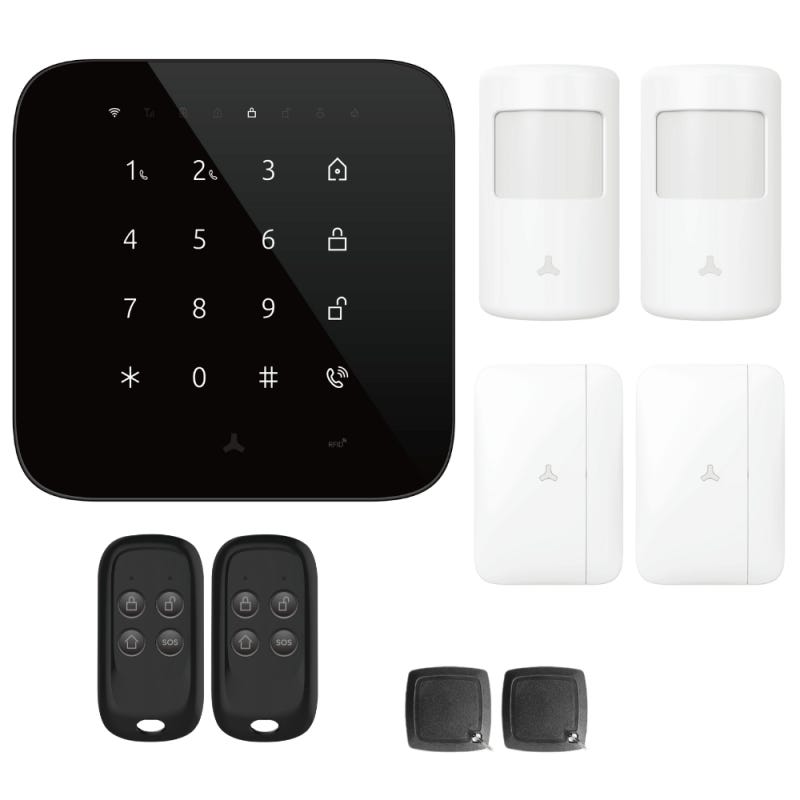 Alarme maison GSM sans fil - Centrale 4G + 2x PIR + 2x ouvertures et sirène extérieure (KP) | - Ultra Secure France Alarme maison GSM sans fil - Centrale 4G + 2x PIR + 2x ouvertures et sirène extérieure (KP) | - Ultra Secure France