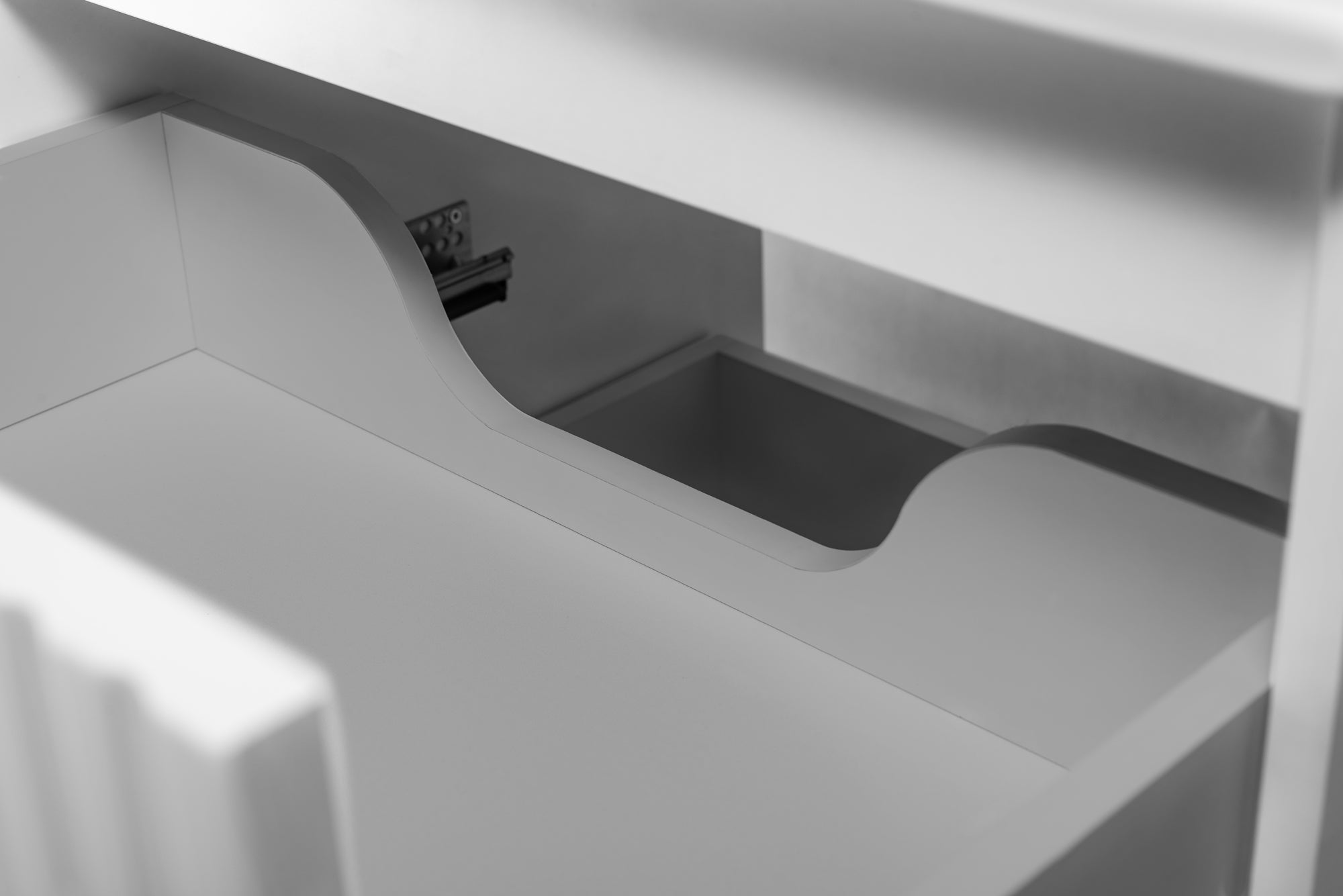 Meuble sous double vasque avec plan sur pieds FLOW blanc 120 cm - 10