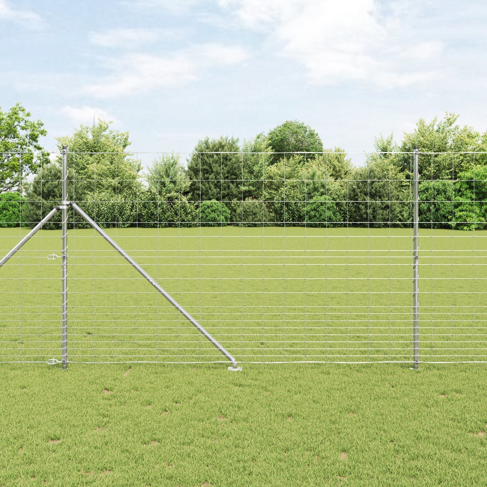 Słupek ogrodzeniowy. Galwanizowany 25 x 1,5 m Stal vidaXL