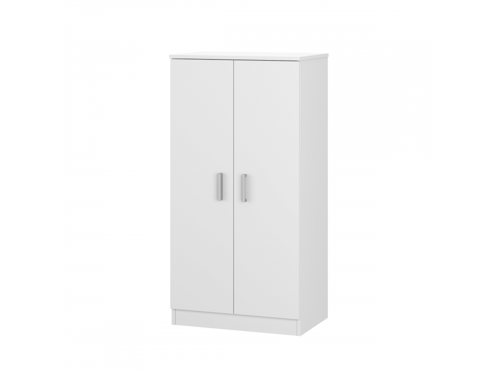 Armoire à chaussures FIONA 2 portes (30 Paires) L55 cm x H108cm - Blanc - 5