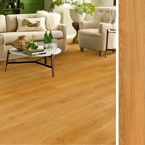 Parquet Teck massif verni - 15 x 90 mm - Idéal pièces humides