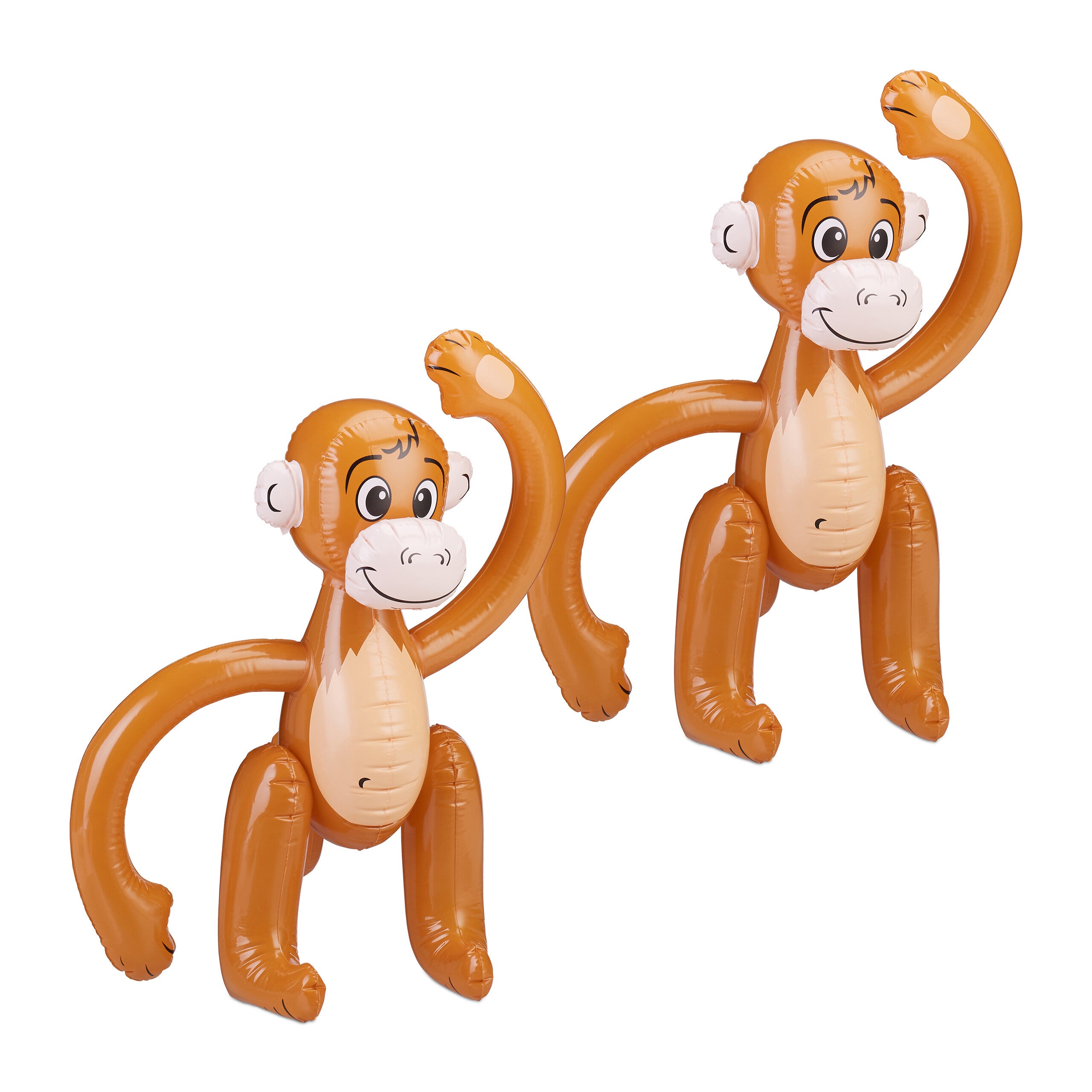 Grand Ballon Singe Gonflable (Lot De 3) Ballon Jungle De 68,6 Cm Baby Shower, Anniversaires