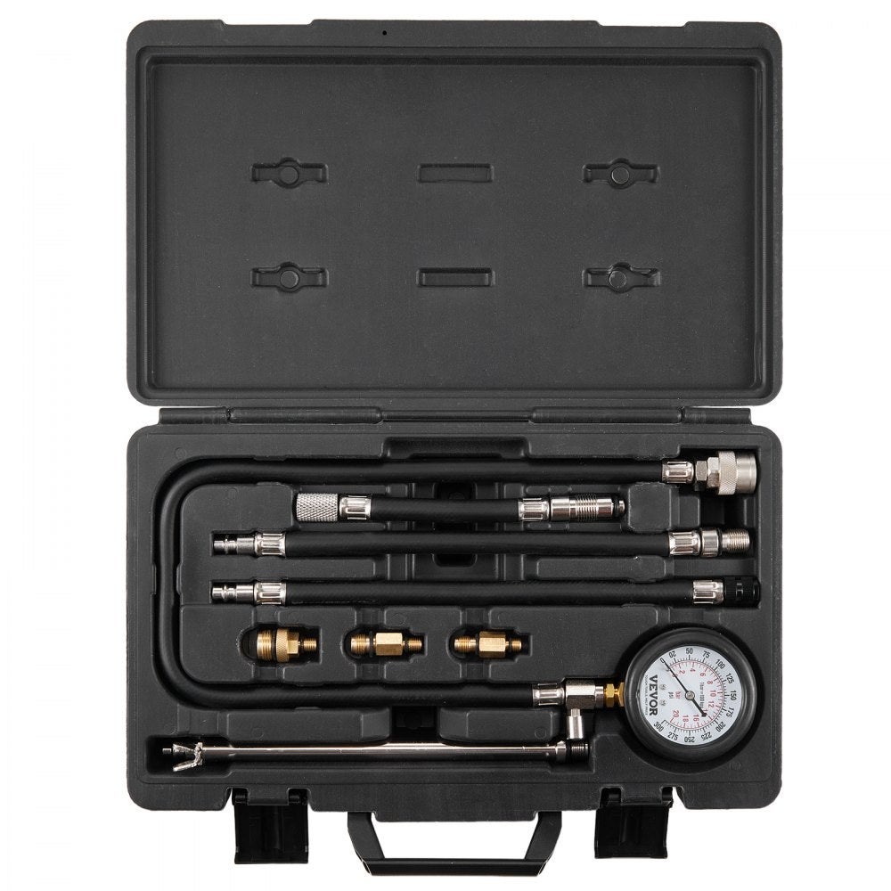Kit testeur de compression 9 pièces avec manomètre 0–300 psi | Leroy Merlin