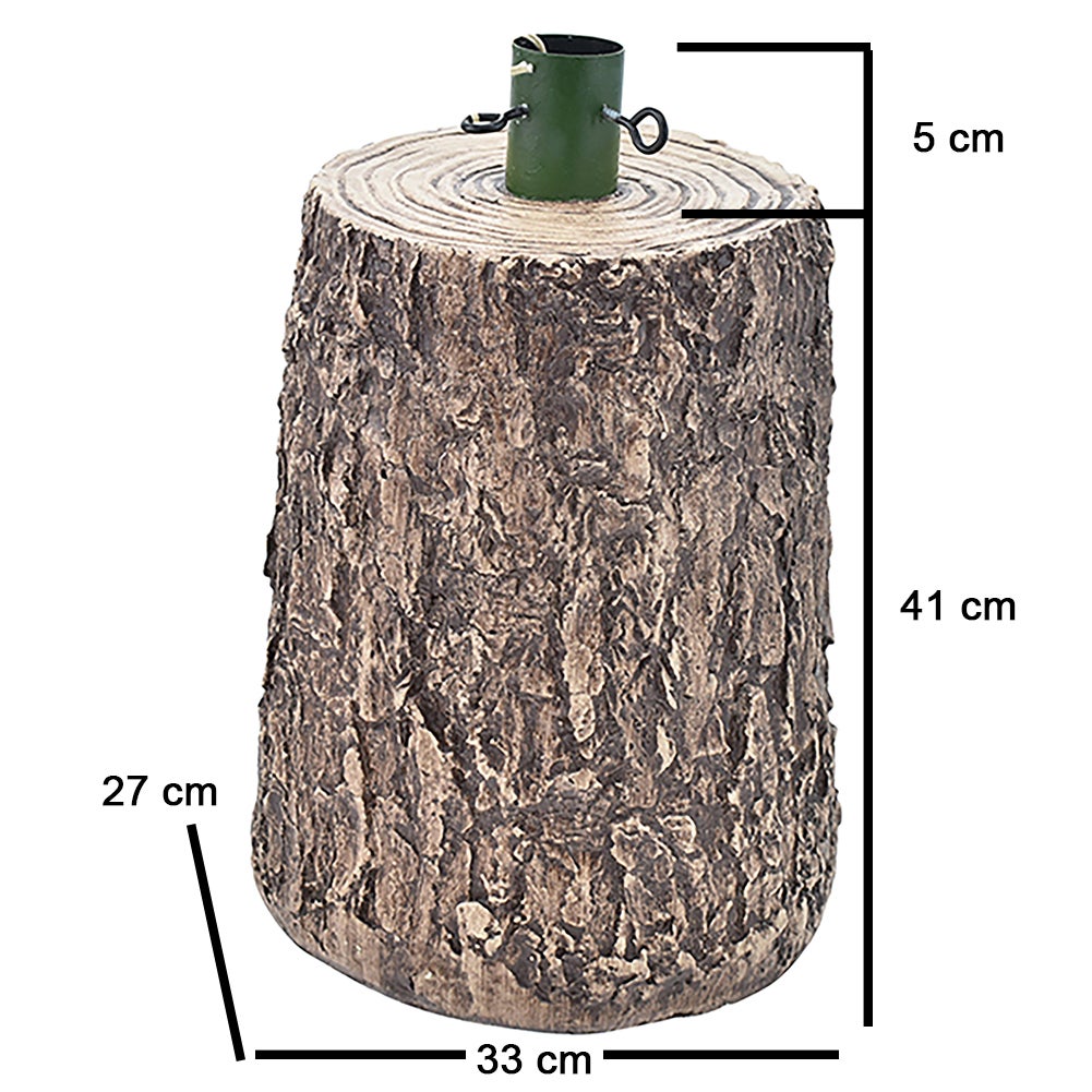 Base Supporto Albero di Natale Tronco Natalizio Attacco Universale Altezza 46 cm - 5