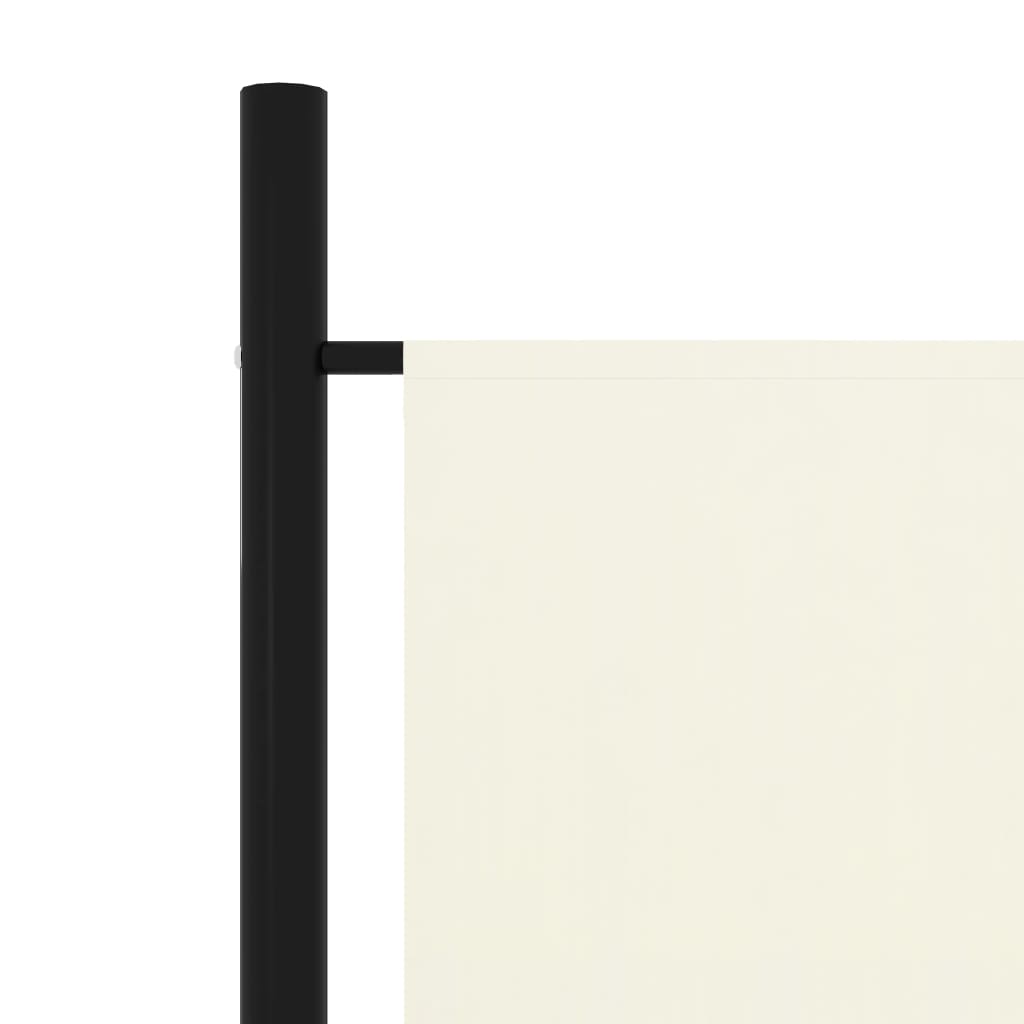 Paravent | Cloison de séparation | Séparateur 3 panneaux Blanc crème 150x180 cm164141 - 5