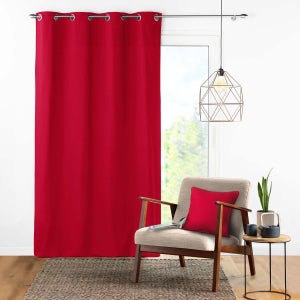 Cortinas rojas opacas térmicas - Acabado Premium Garantizado