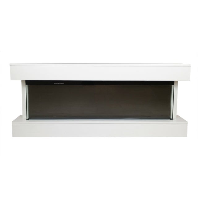 Tempo Style - ALARO PLUS | Cheminée électrique murale et encastrable 750W/1500W Poêle ventilé à faible puissance, (Blanc, 128cm)