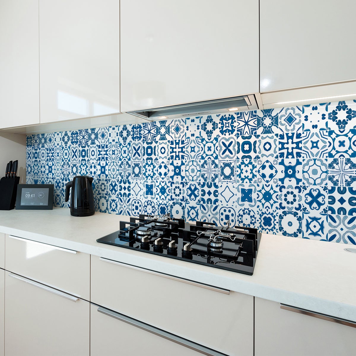 24 vinilos azulejos adesino - adhesivo de pared - revestimiento sticker mural decorativo - 24stickers15x15cm