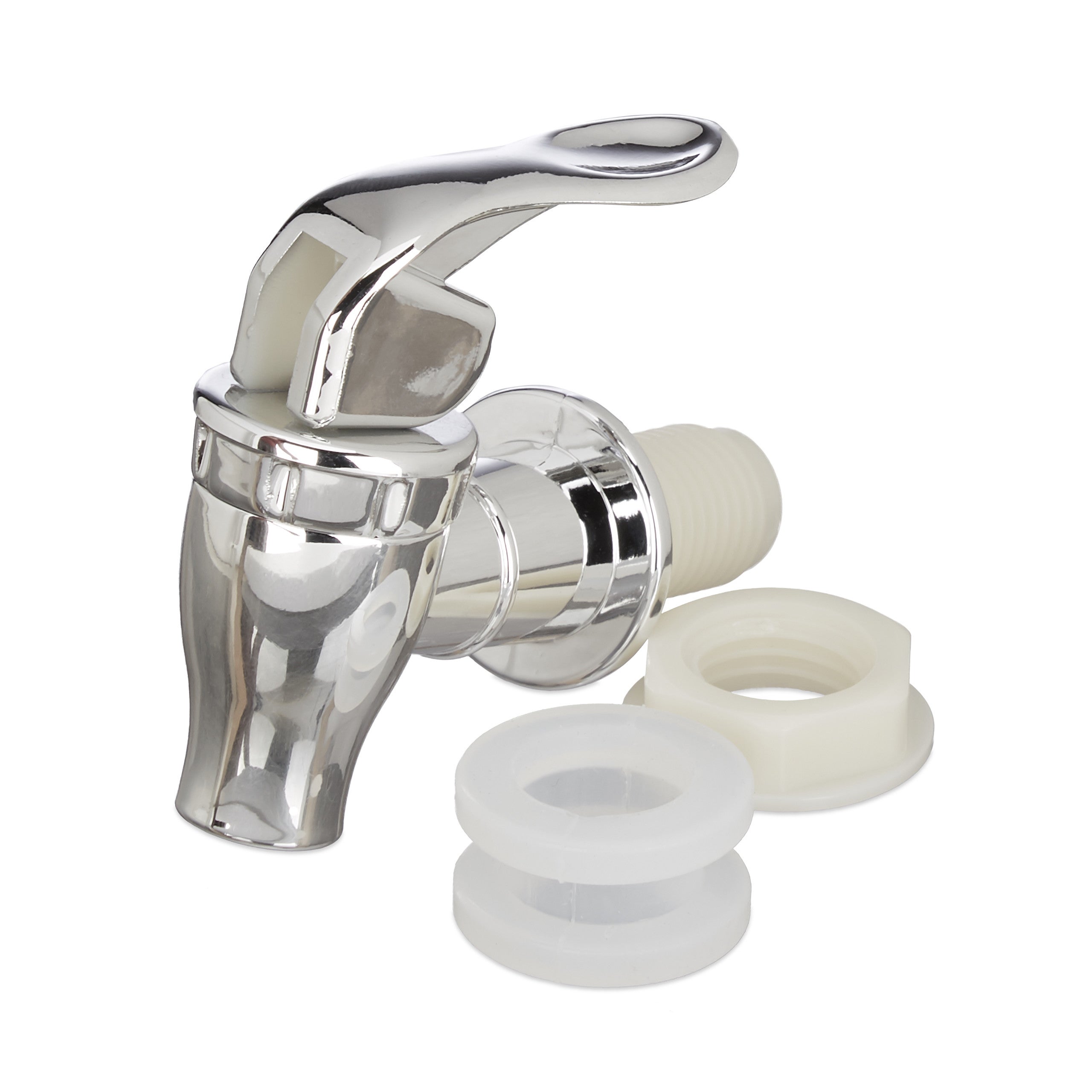 Distributeur de boisson 8 L, limonade, carafe verre robinet, retro vintage, fontaine boisson, transparent, Relaxdays - 7