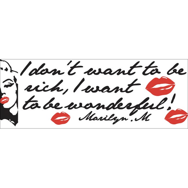 Adesivo Per Interruttore Della Luce Marilyn Monroe – Compatibile Con Crabtree 4070 1 Modulo – Vinile Autoadesivo