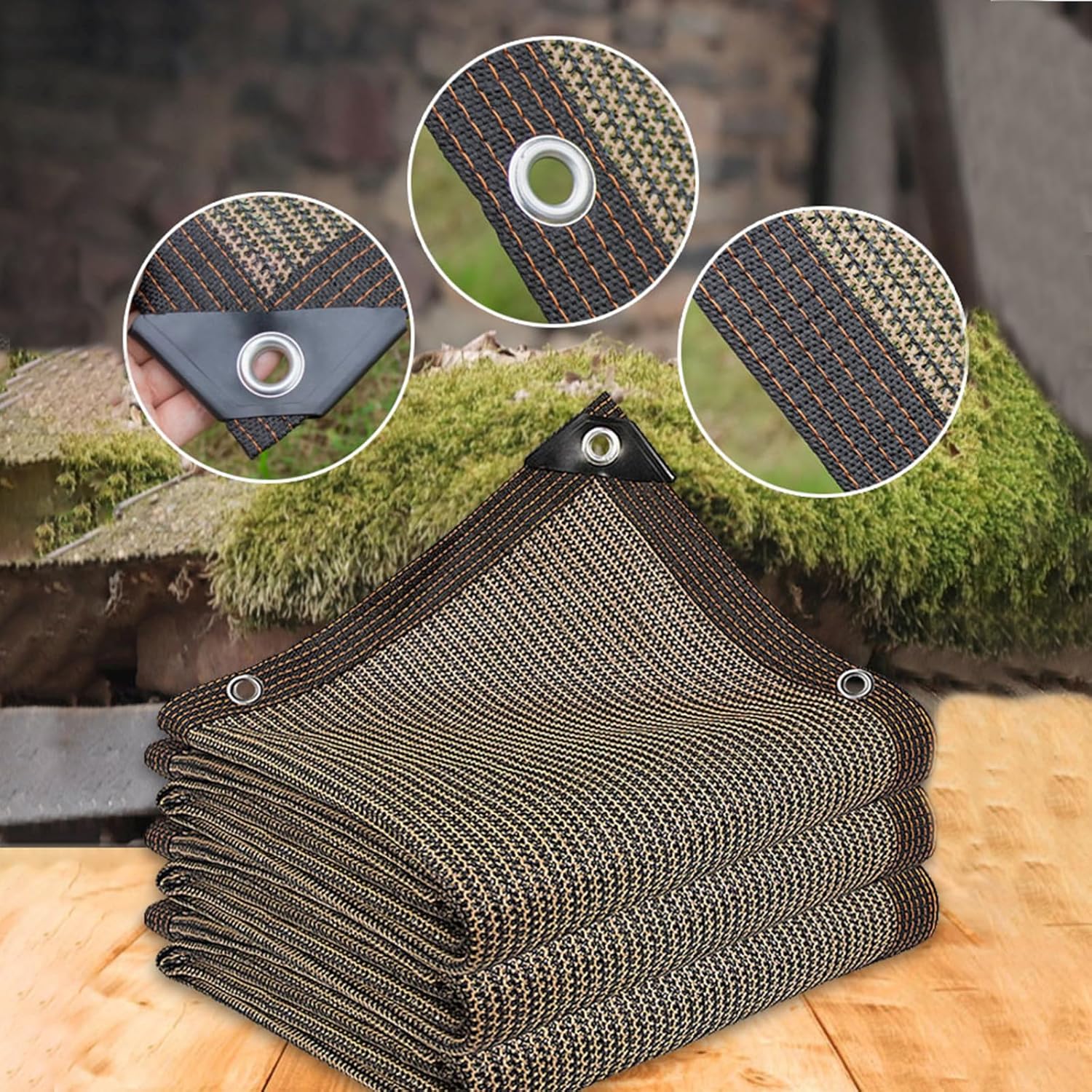 Filet pare-soleil avec store perforé, pergola, protection UV, coupe-vent, indéchirable, adapté pour balcon, terrasse, jardin, extérieur - 2*3 mètres - 3