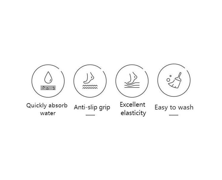 Tapete de baño antideslizante, alfombra absorbente, tapete de cocina con cara de cartoon lindo, tapete de baño suave y lavable 40×60 cm - 5