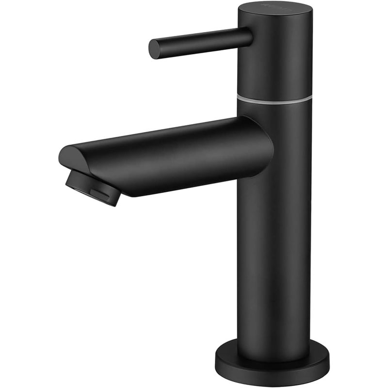 Czarny kran do zimnej wody czarny kran do umywalki z zimną wodą czarny kran łazienkowy do zimnej wody do WC czarna armatura do umywalki z zimną wodą