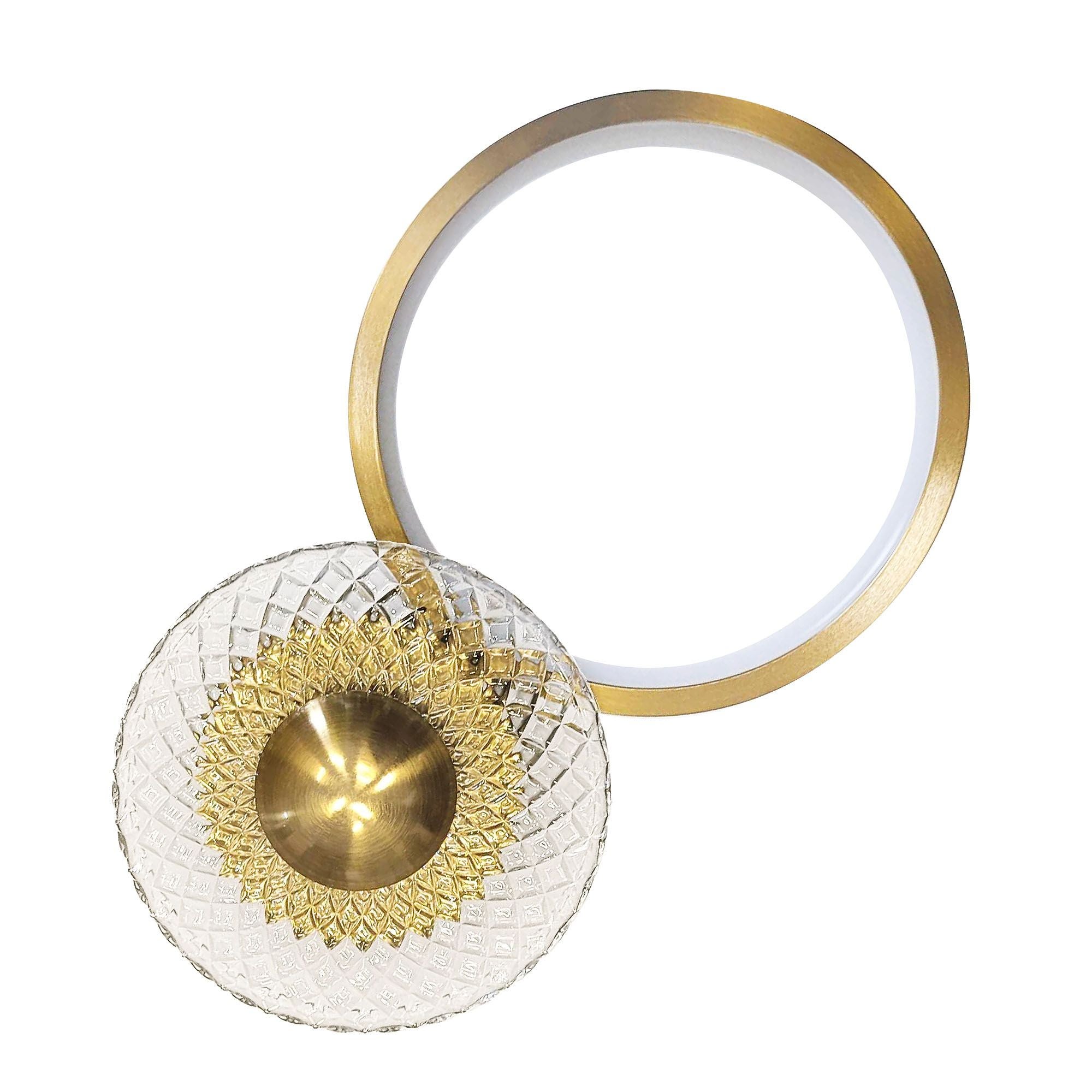 Kinkiet Toolight Lhj071-W Złoty Szczotkowany Led