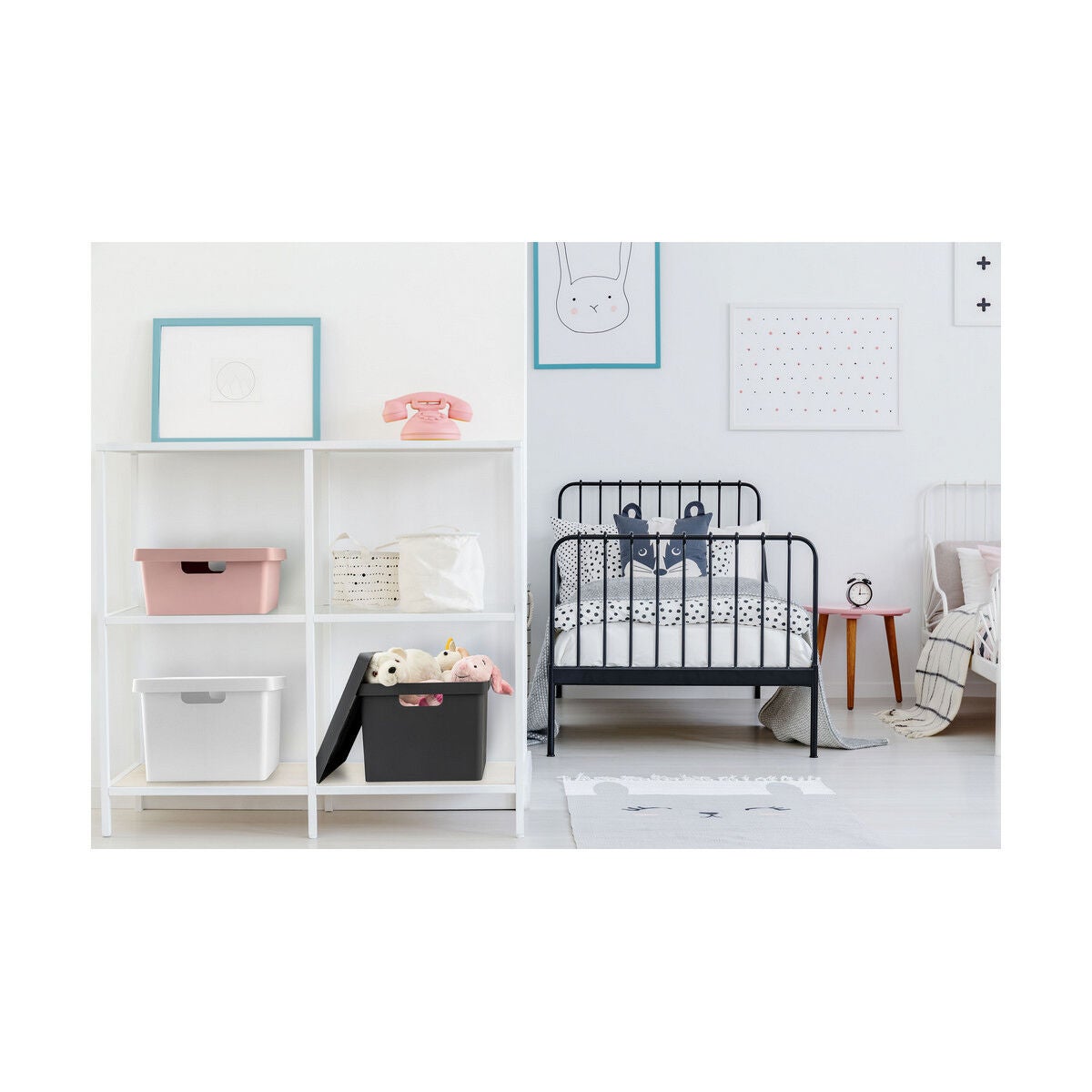 Boîte de rangement avec couvercle Confortime Carré Avec couvercle 10 L - 2