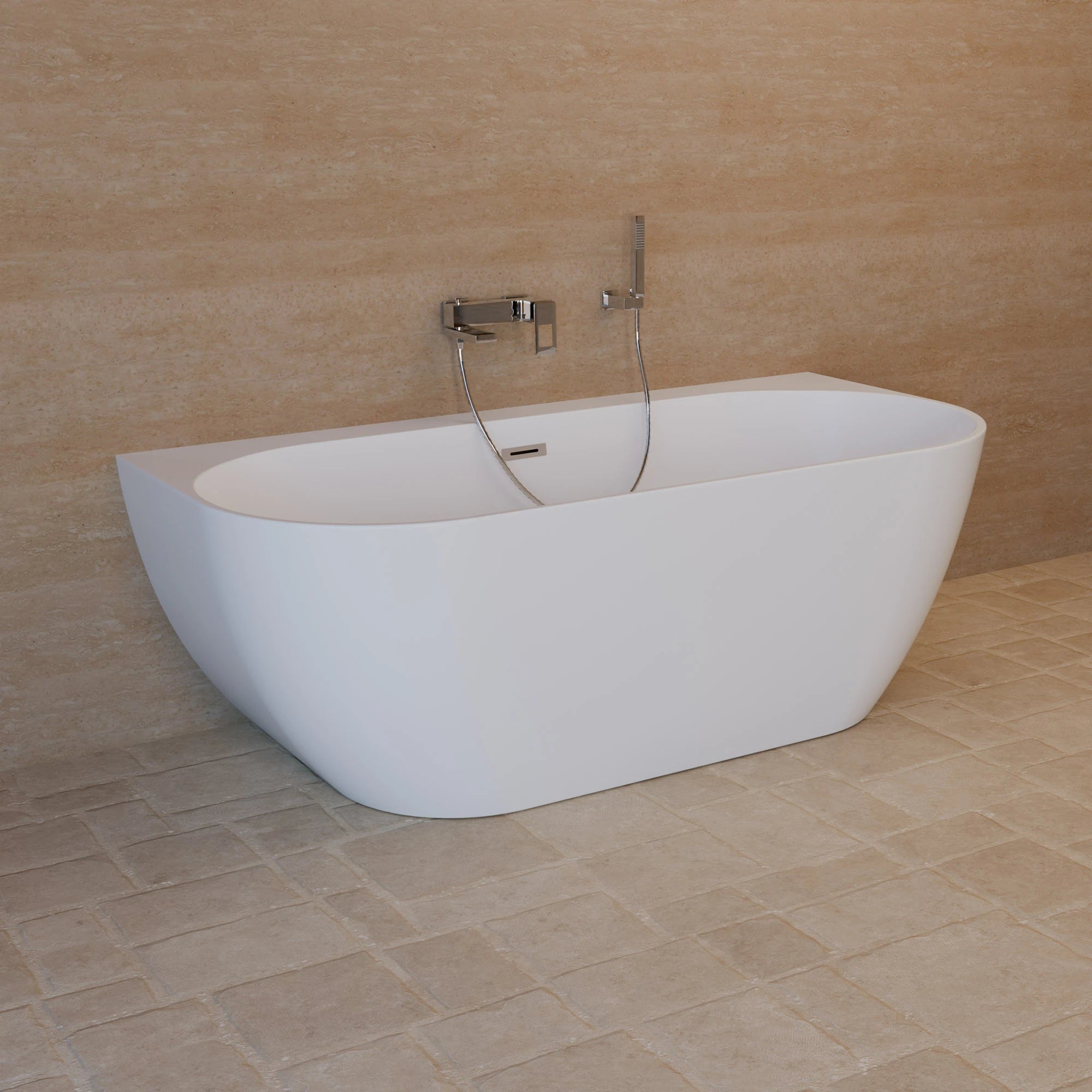 Baignoire Ilot Spring 166 blanche 166 x80 x58 cm, by SPALINA - 3