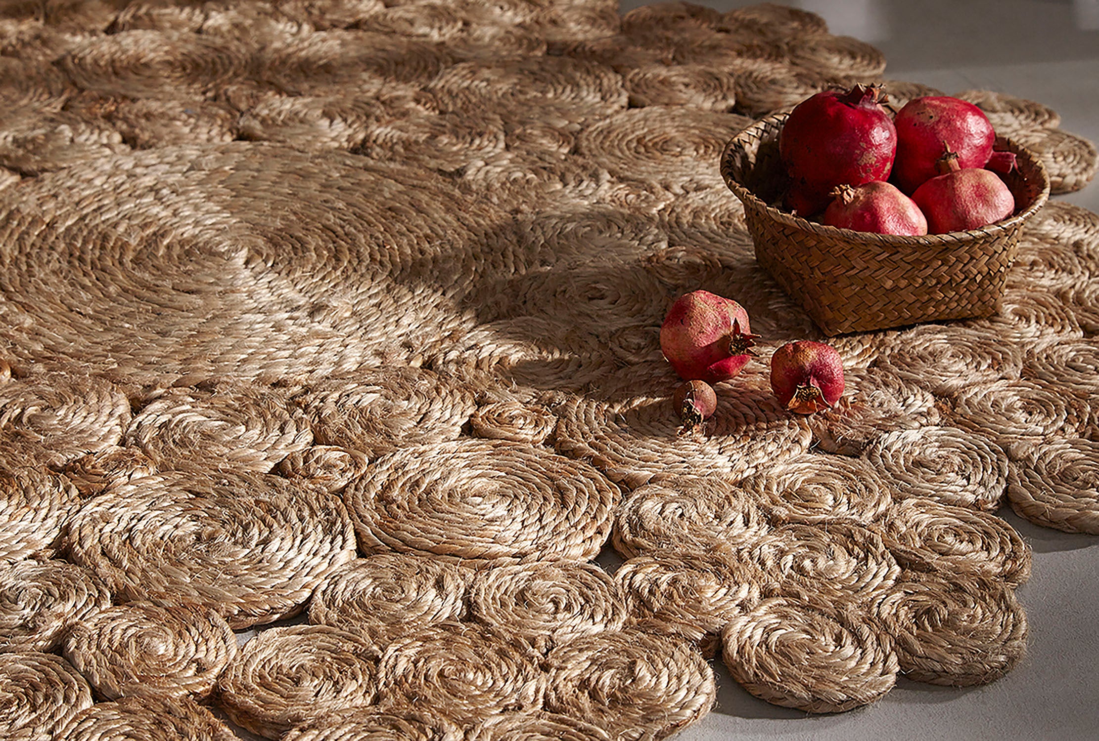 Tapis Rond en Jute Naturelle 2 Ø150 cm – Fait main avec des fibres naturelles - 2