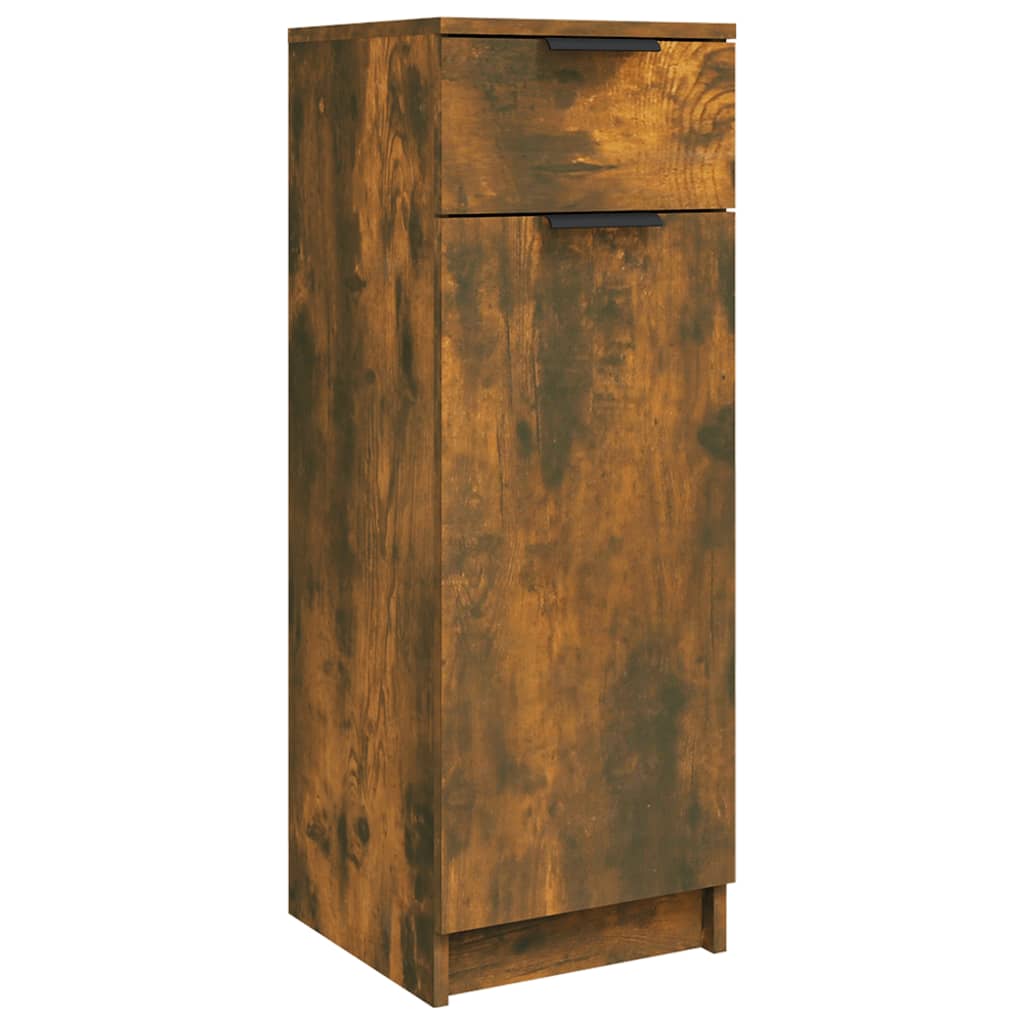 Armoire de bain Chêne fumé 32x34x90 cm Bois d'ingénierie vidaXL - 2