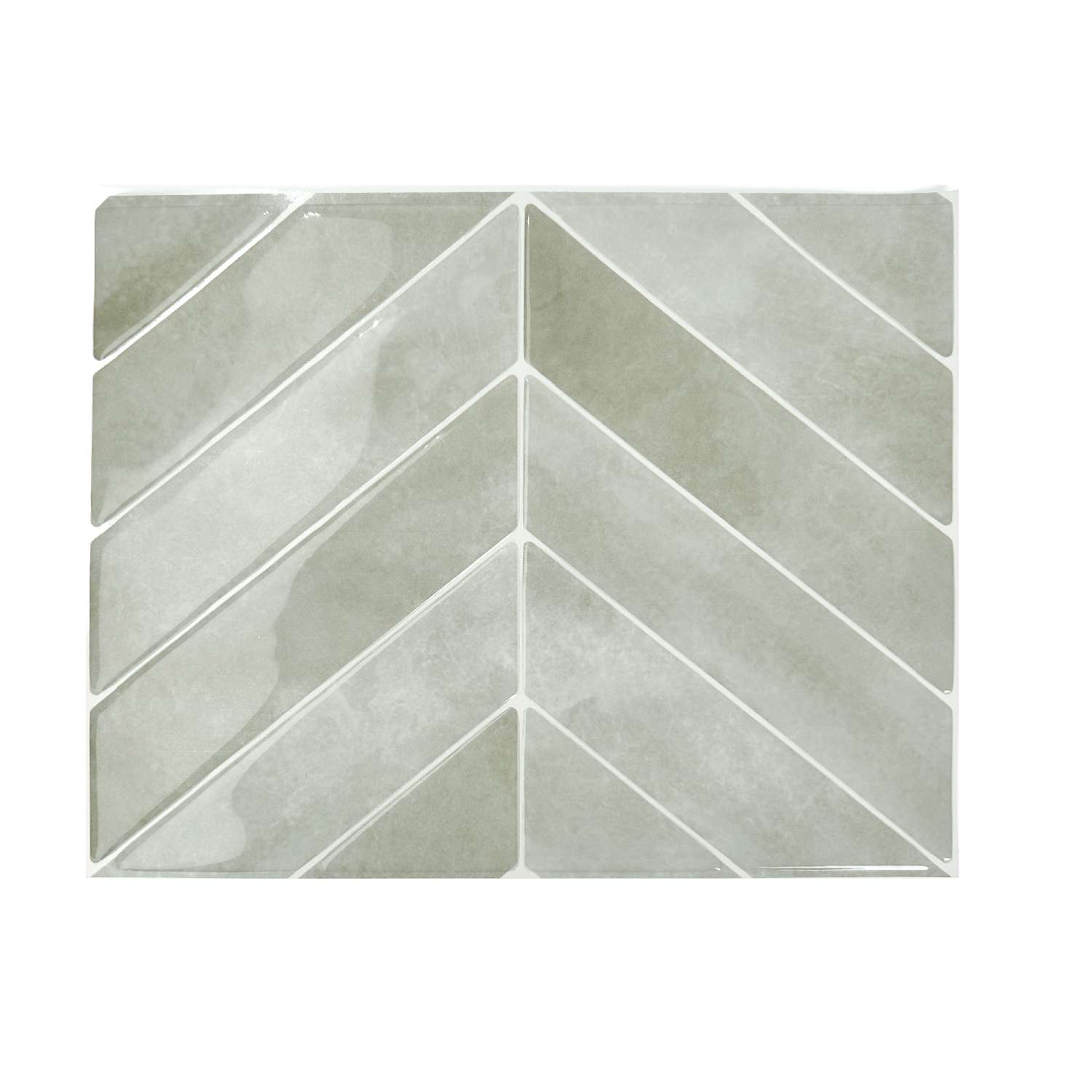 Azulejos adhesivos x4, 29.03x22.86cm - revestimiento de pared smart tiles chevron solna vinilos murales de baño y cocina