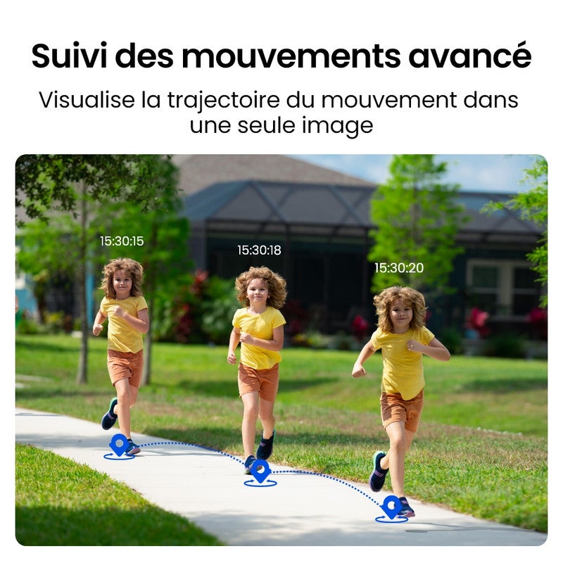 Caméra de surveillance 8K 16MP panorama 180°double objectif WiFi 6 filaire, Reolink - 3