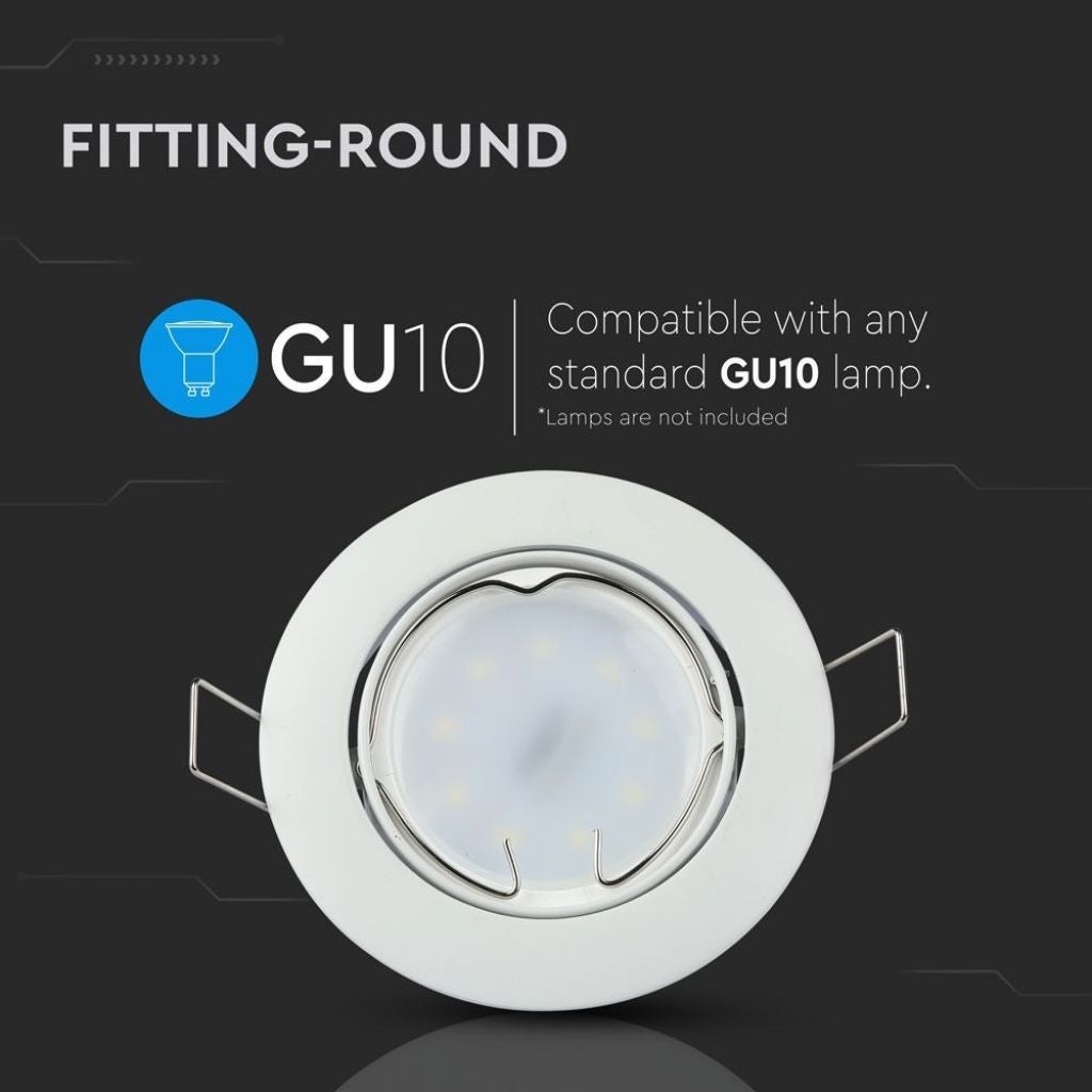 GU10 i GU5.3 (MR16) Okrągły wpuszczany reflektor LED Regulowany kolor biały - 2