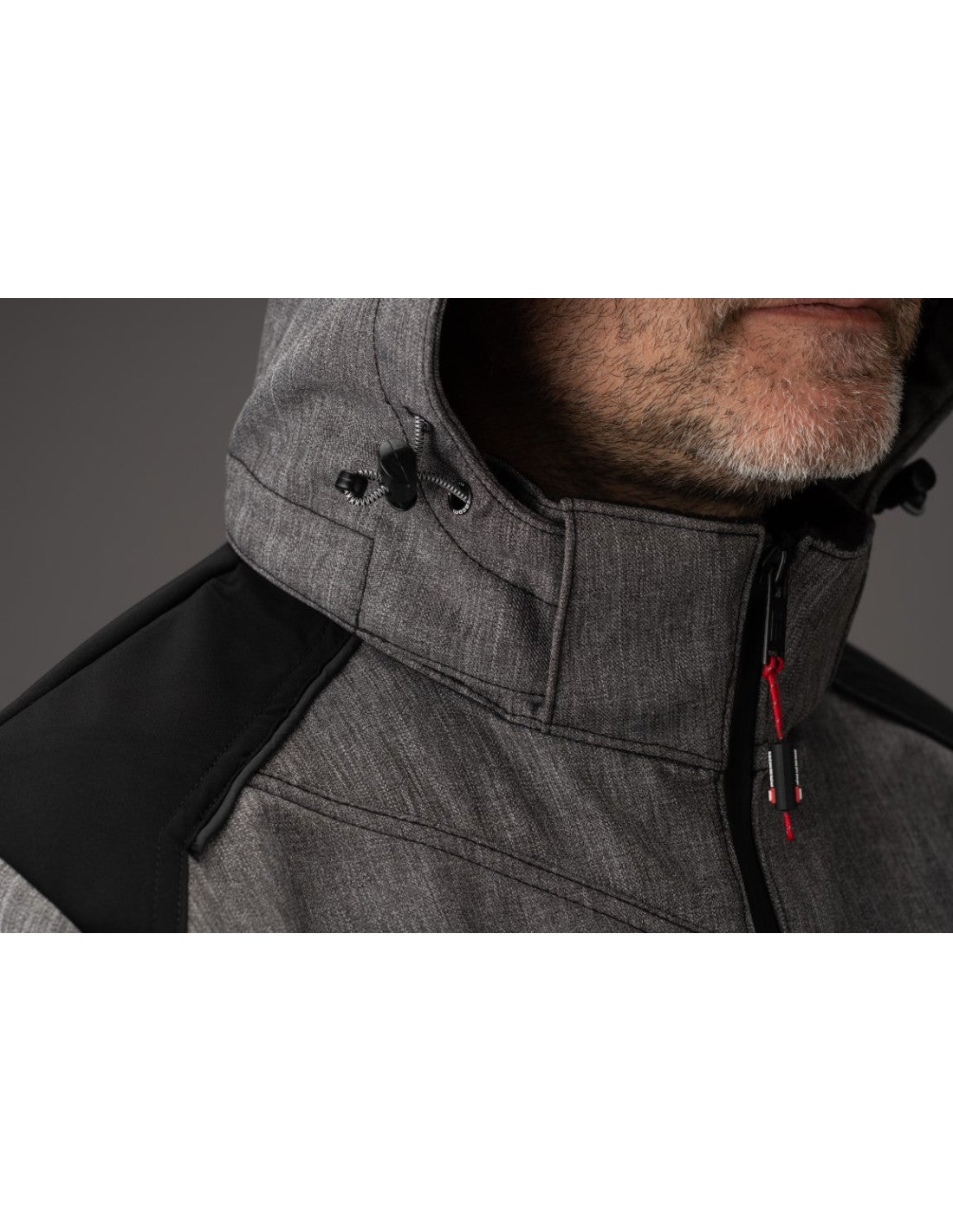 Veste de travail Softshell FACOM TRIAL FXWW2020E bicolore à capuche amovible - 5