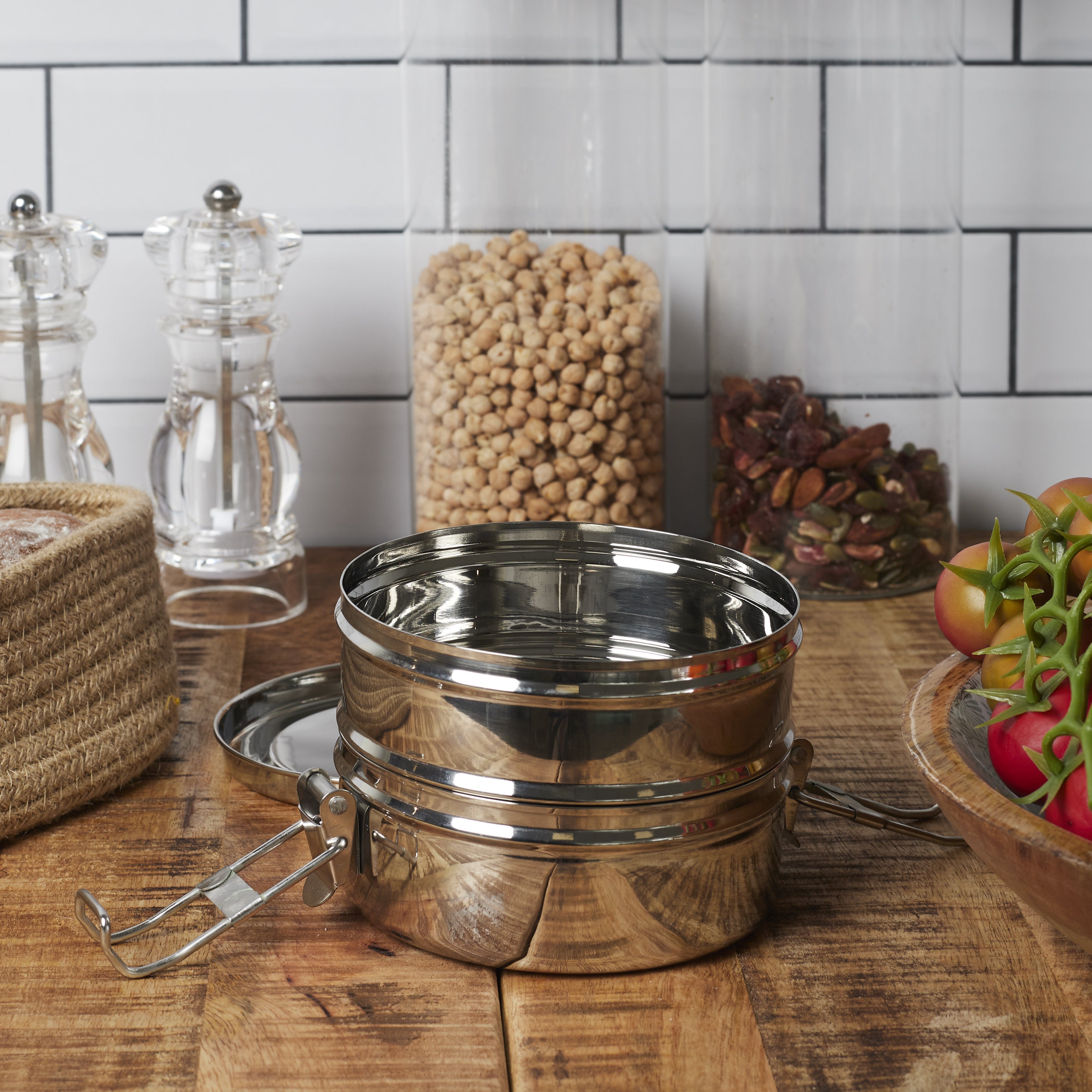 Lunch Box Ronde 2 Niveaux 140cl | Leroy Merlin