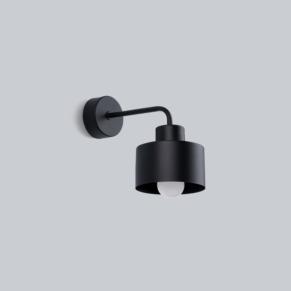 Kinkiet ZAVROS 1 czarny LED 4000K - 22x20x20cm Sollux