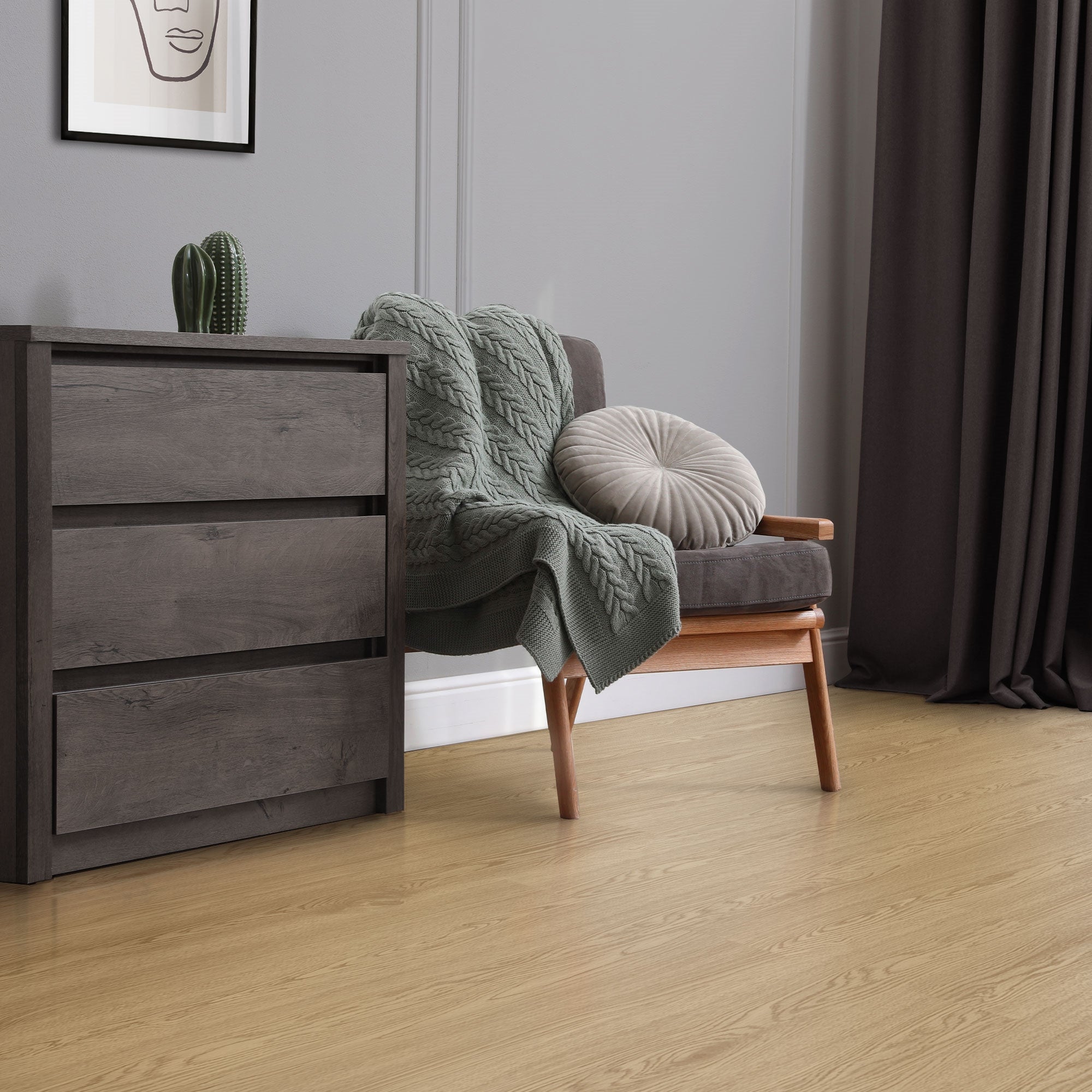 ML-Design podłoga Deluxe PVC samoprzylepne deski winylowe 91,5x15,3 cm 2 mm grubości 8,92 m²/64 naturalny dąb wygląd drewna podłoga winylowa