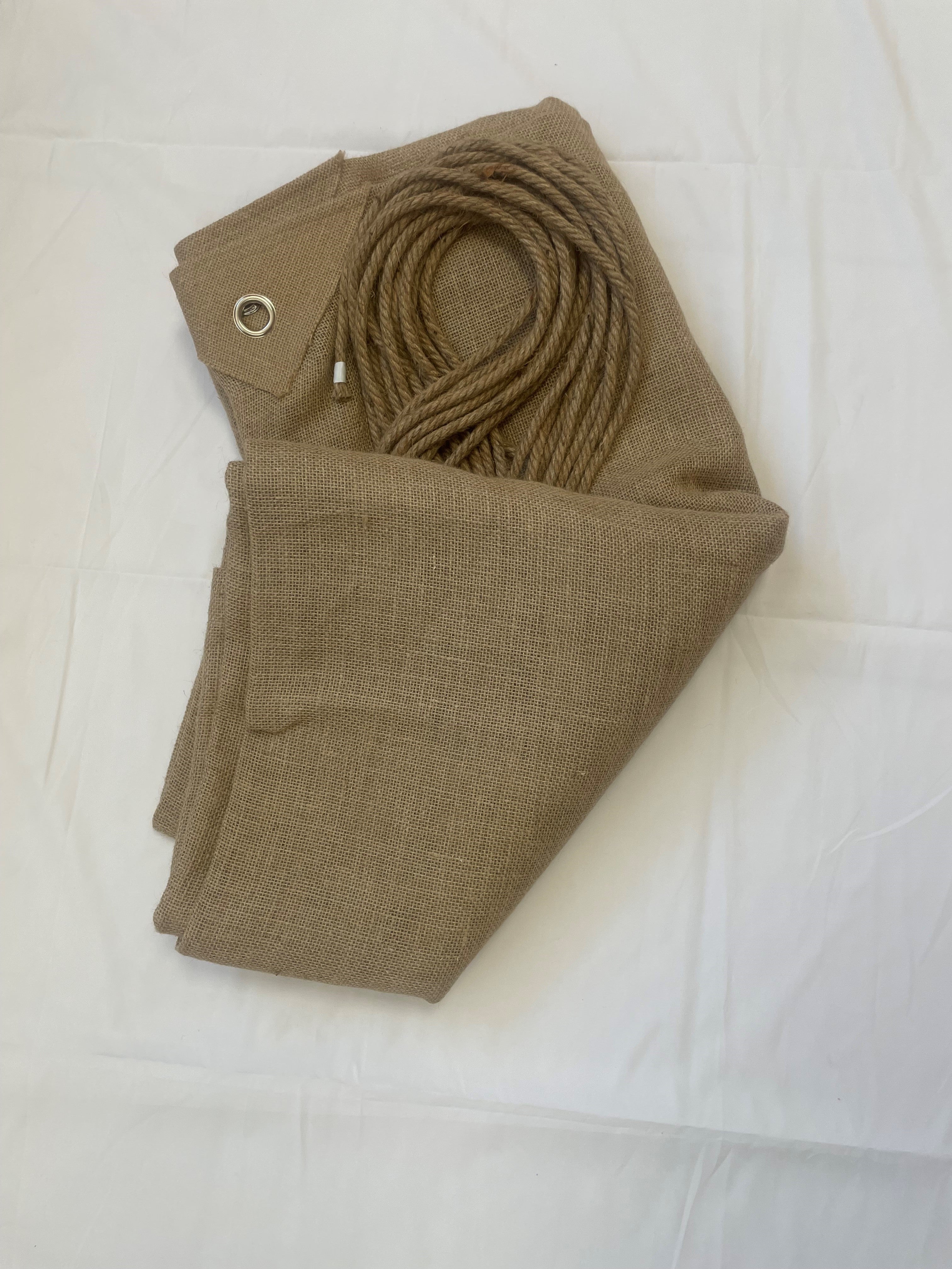 Toile d'ombrage en jute 280g/m² 3mX4m - 2