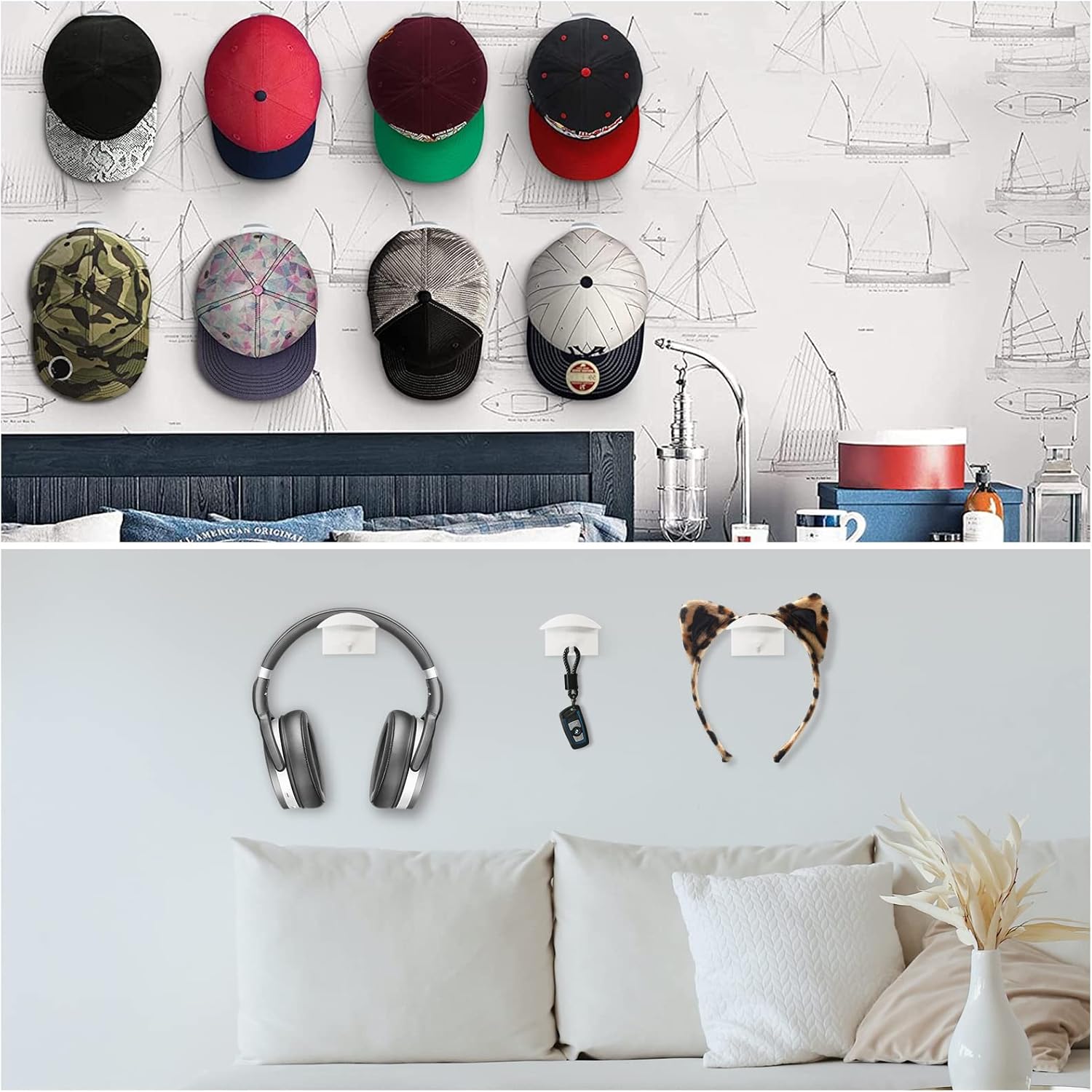 Porte-chapeaux,organisateur De Chapeaux, Présentoir Mural