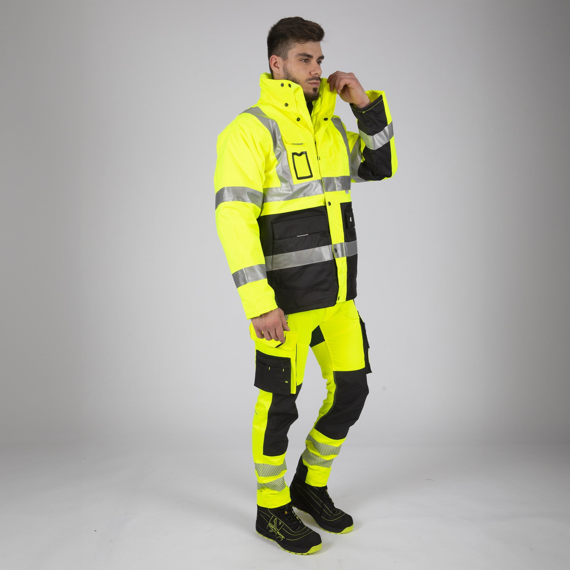 WELLINGTON - PARKA DE TRAVAIL HAUTE VISIBILITÉ - 2277 Jaune fluo XL - 4