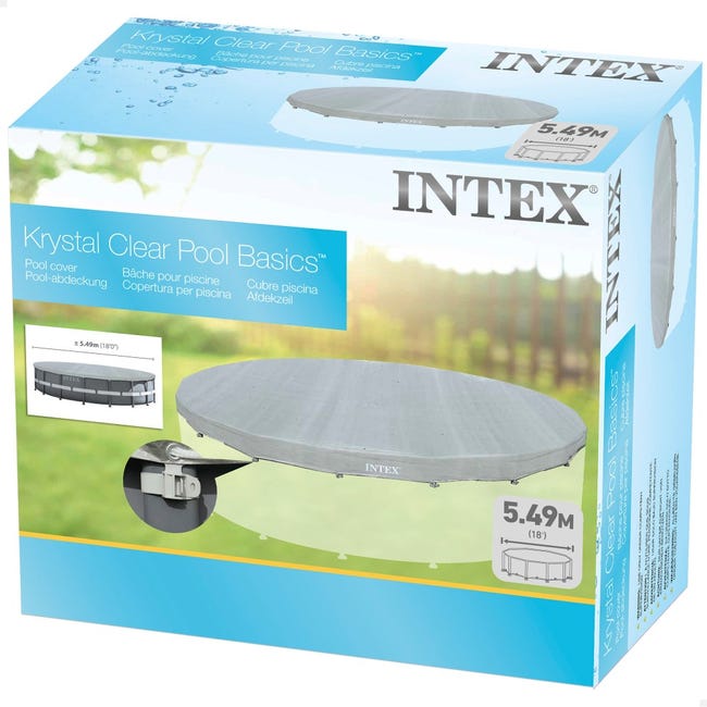 Intex Copertura Per Detriti Per Piscina Rotonda Ø 3 M | Con Telo E Corda Per Fissaggio | Adatta A Piscine Con Telaio Metallico