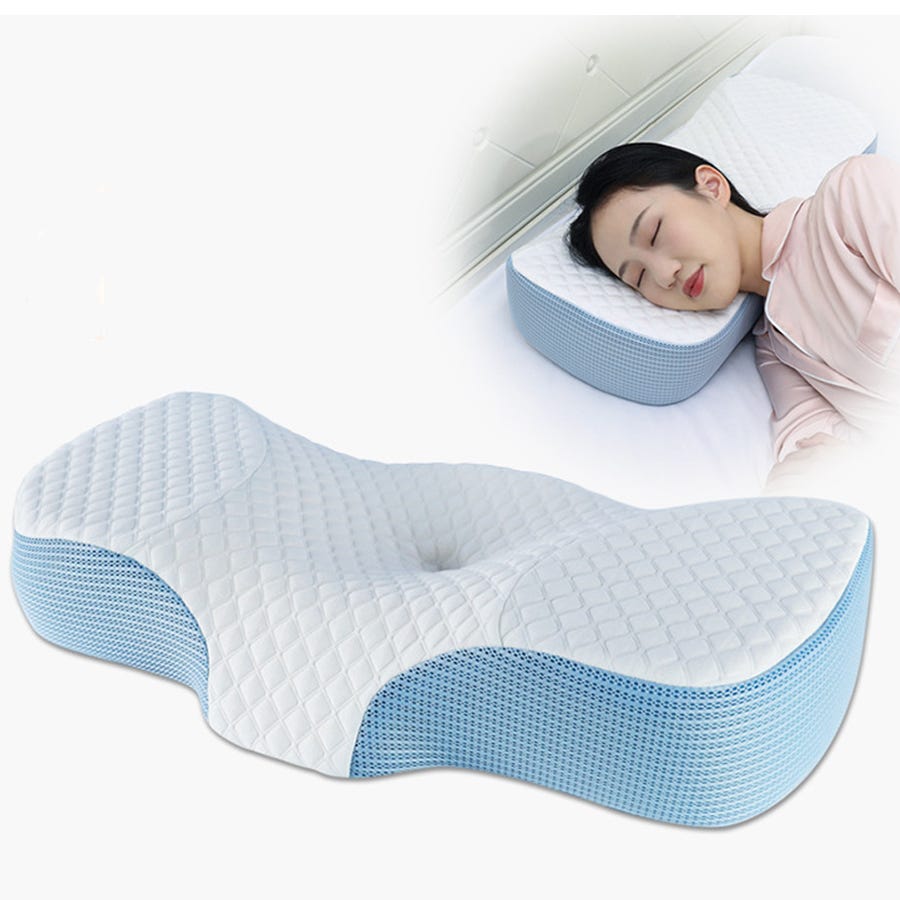 Oreiller cervical à mémoire de forme, efficace contre les douleurs Oreiller cervical à mémoire de forme, efficace contre les douleurs