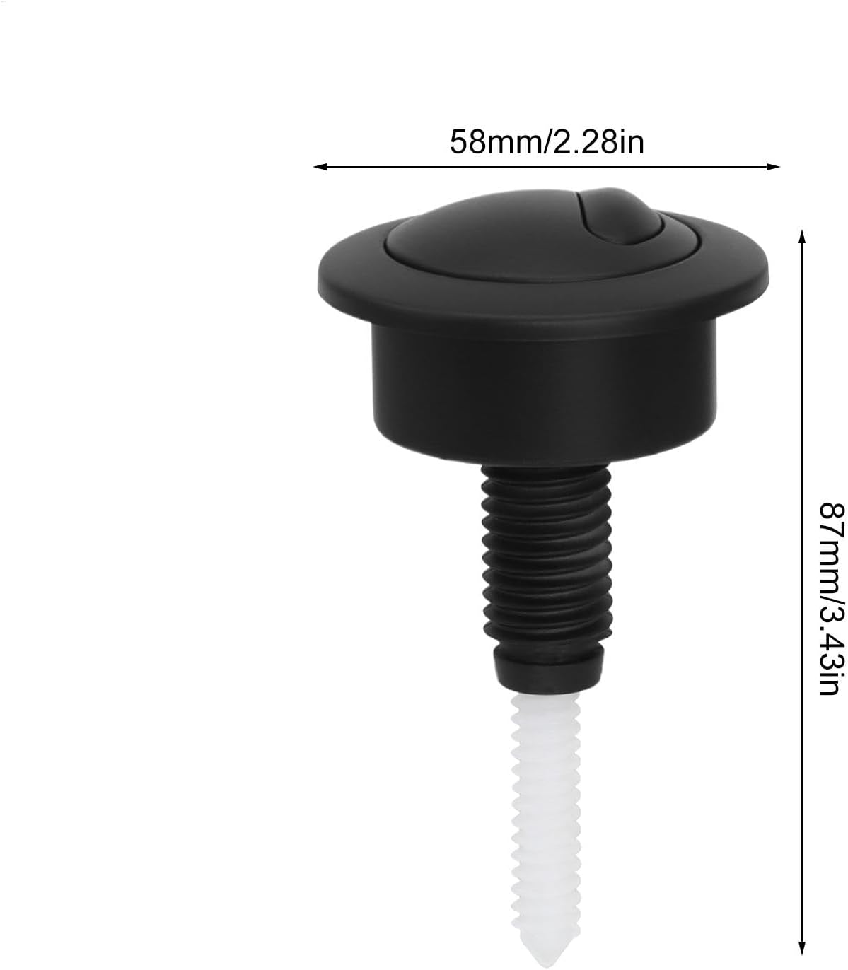 Remplacement Chasse d'Eau à Bouton Poussoir – Accessoire Toilette Double Flush, Pour WC et Réservoir - 2