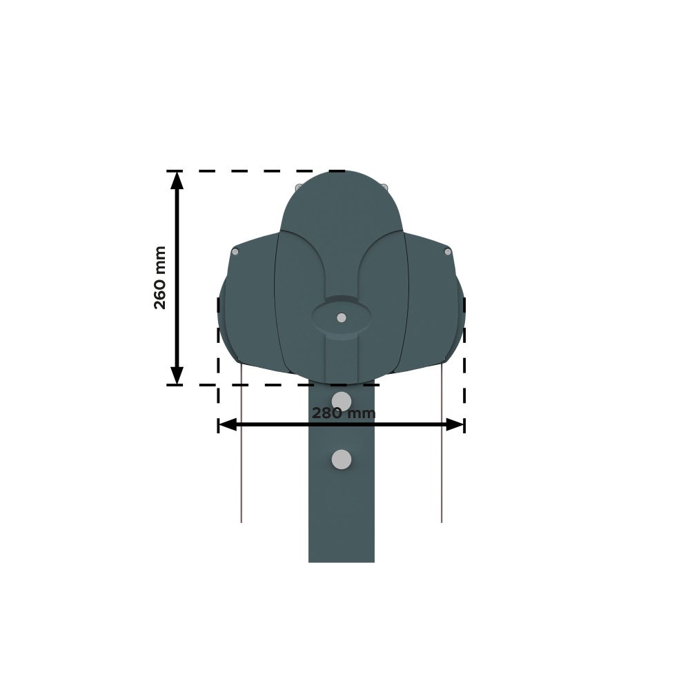 Store banne double-pente DRAGOSTE 4.20m x 3.00m x 2 (Motorisé à Télécommande - Toile : Taupe - Armature : Gris anthracite) - 4