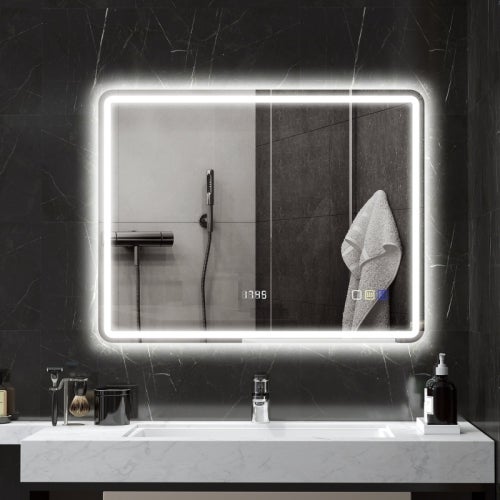 Miroir lumineux 120x70cm acve anti-buée,Mural Miroir salle de bain - Aica