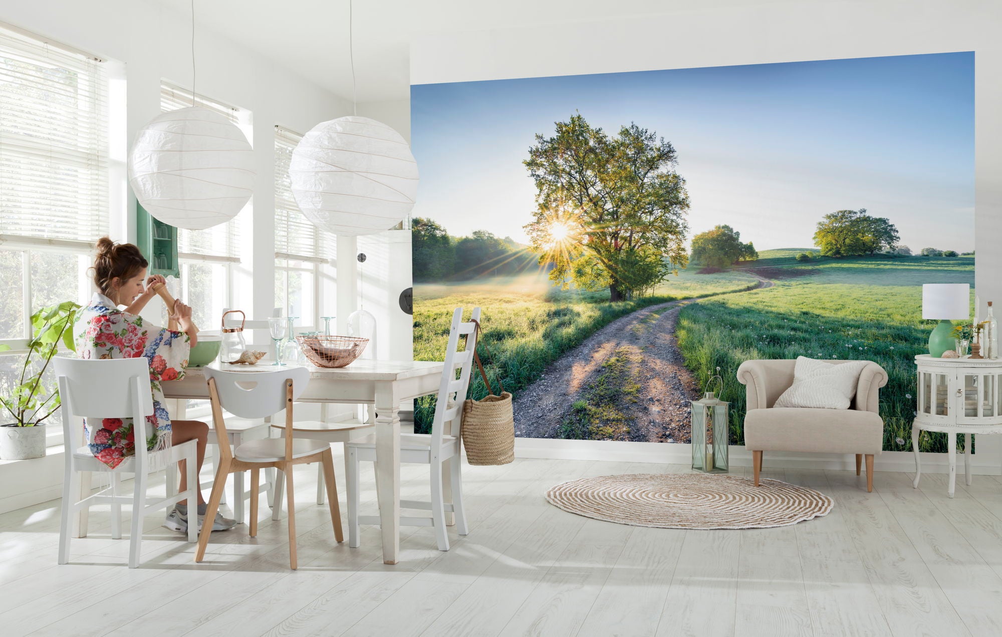 Fototapeta krajobraz zielonym - 400 x 250 cm - SANDERS &amp; SANDERS