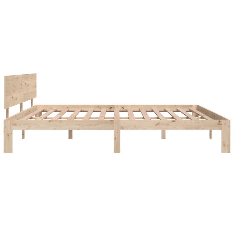Estructura de cama madera maciza 180x200 cm - 5