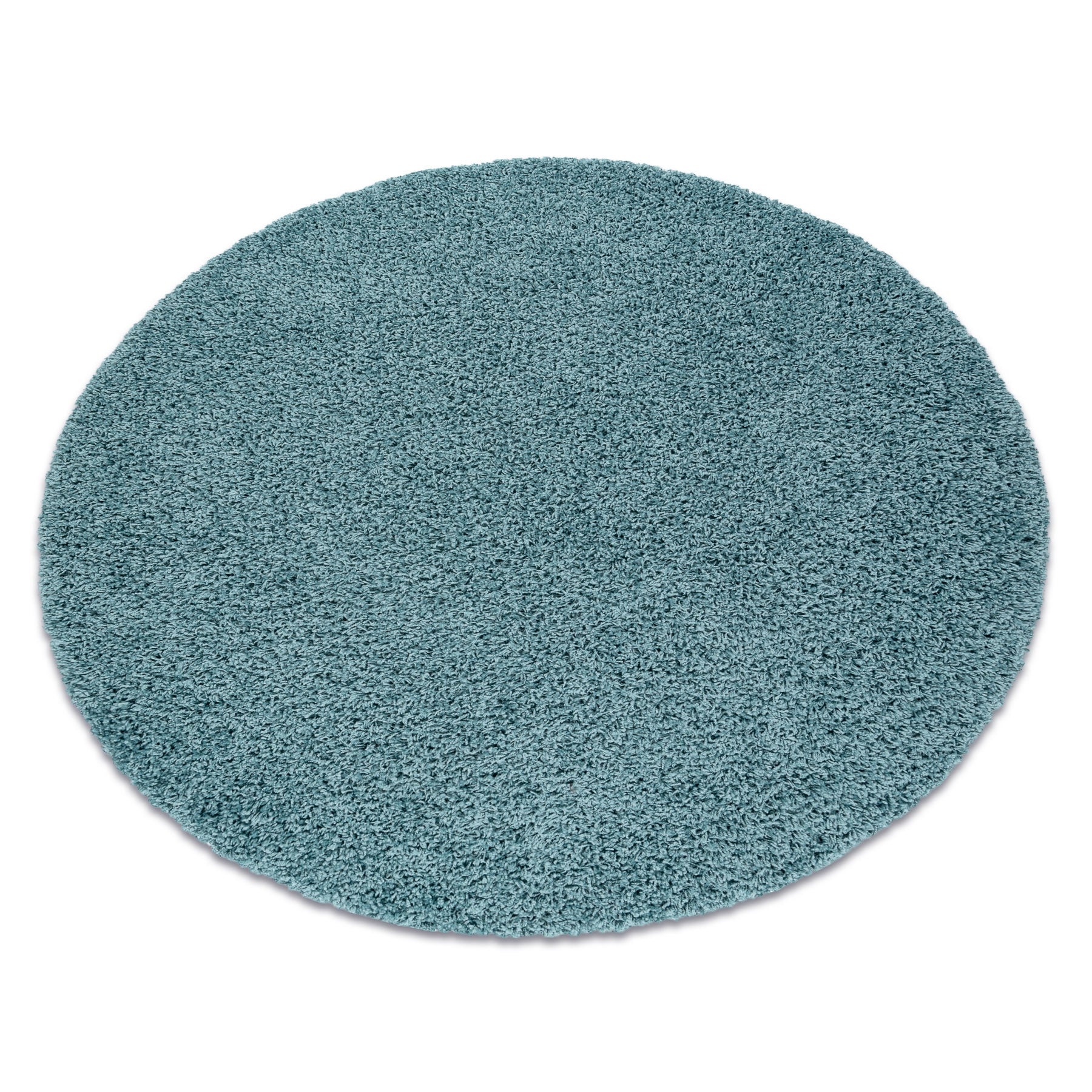 Dywan SOFFI koło shaggy 5cm niebieski koło 80 cm