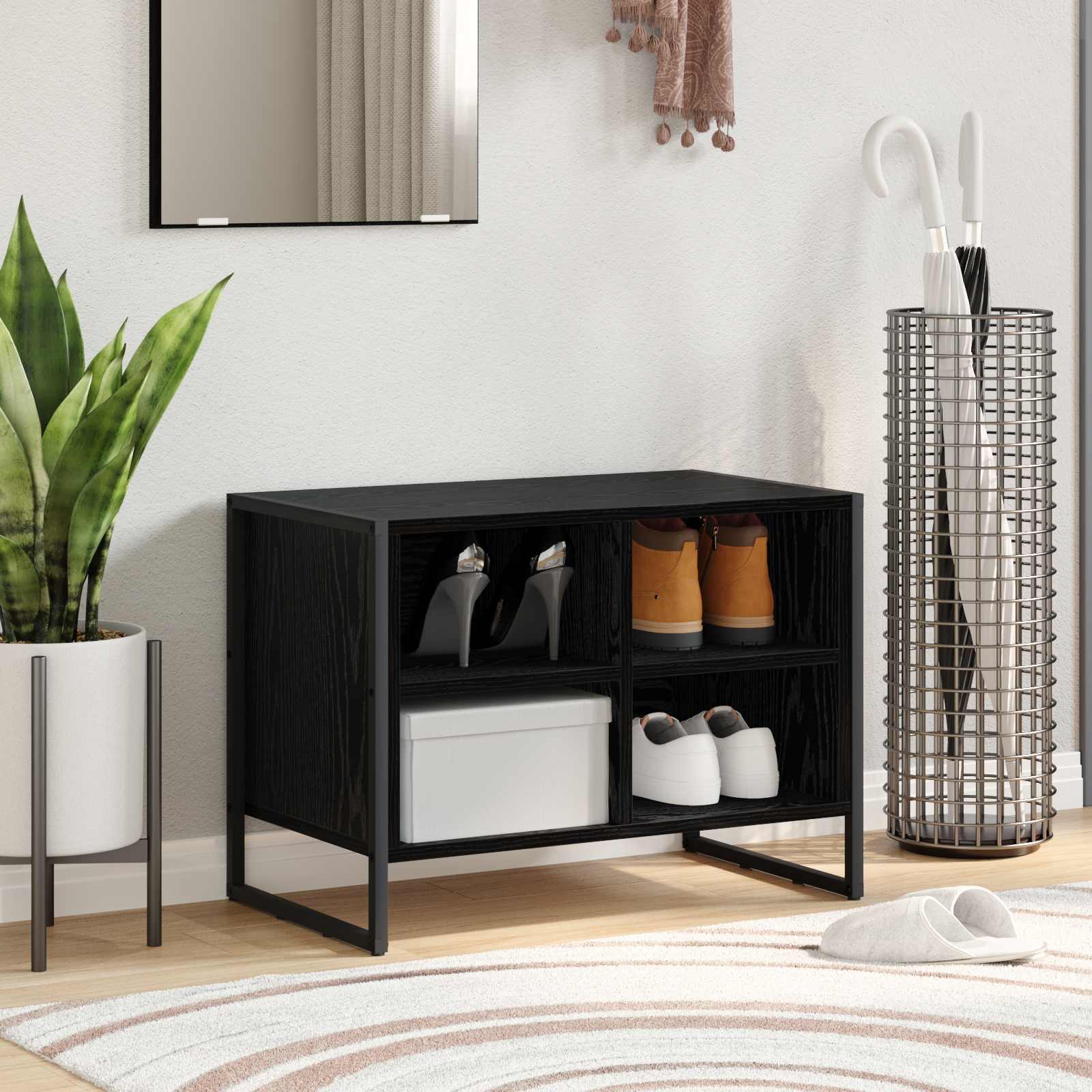 Shoe meuble panneau de bois ingénieuré, 60 x 35 x 44 cm | Leroy Merlin