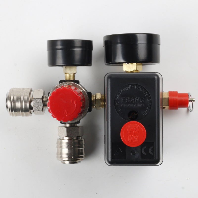 220V compresseur d'air pièces pompe à air régulateur régulateur européen support assemblage pressostat d'air assemblage - 5