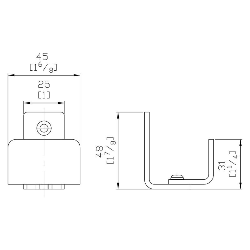 Guide bas métallique noir type Barn Door pour SLID'UP 240 - 4