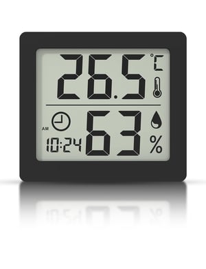Thermometre tissu thermometre numerique et horloge