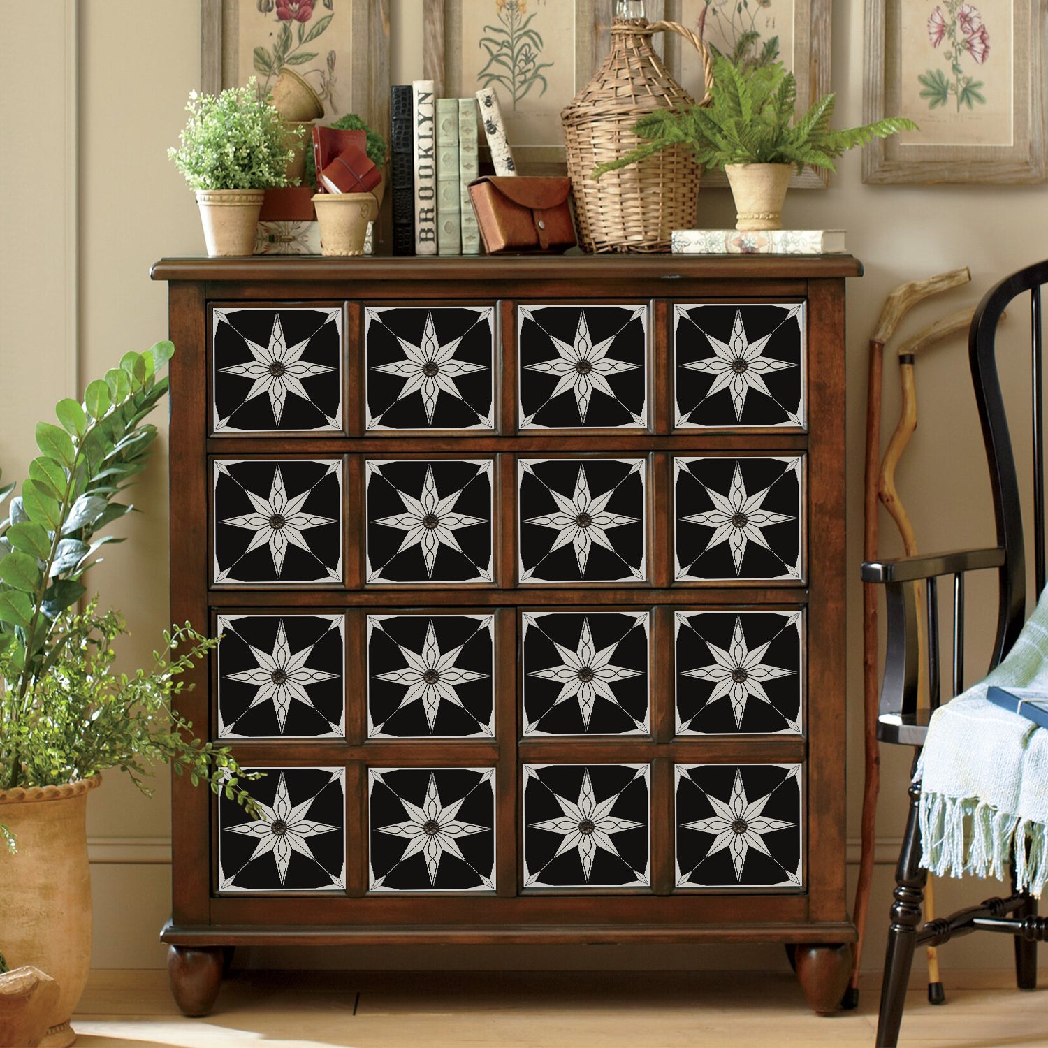 Lot de 12 panneaux muraux 3D autocollants, Crédence adhésive, Autocollants décoratifs, Imperméables et résistants à la chaleur, 15 cm x 15 cm - 8