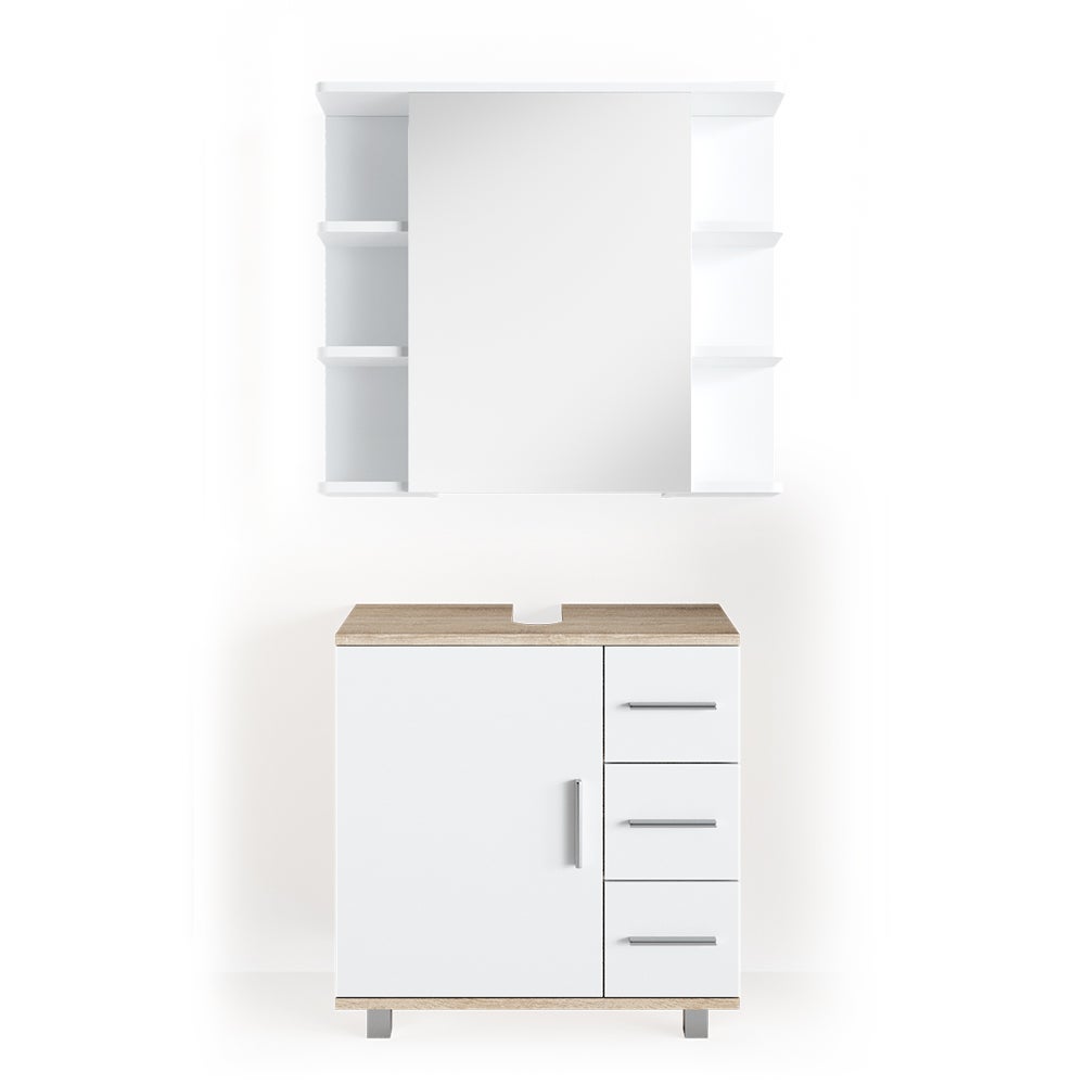 Vicco Zestaw mebli łazienkowych Ilias, Sonoma, 2 części