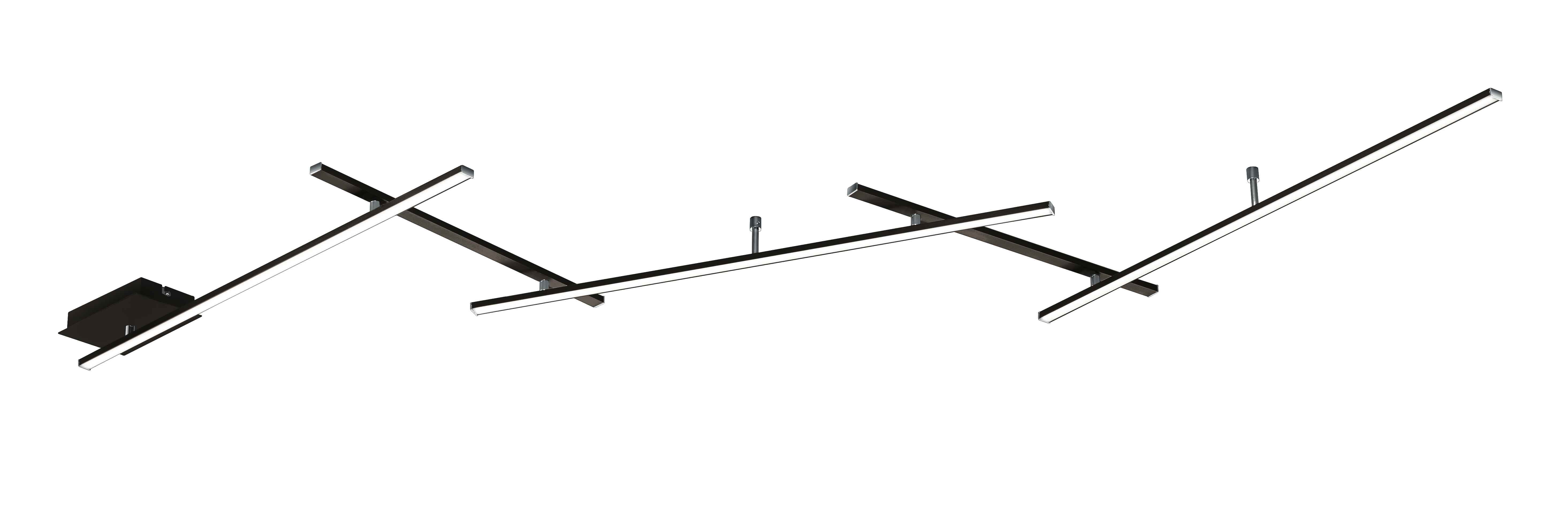 Lampa wisząca LED INDIRA 25W ciepła 3000lm metal czarna wym:6,5x245x50cm IP20 Trio