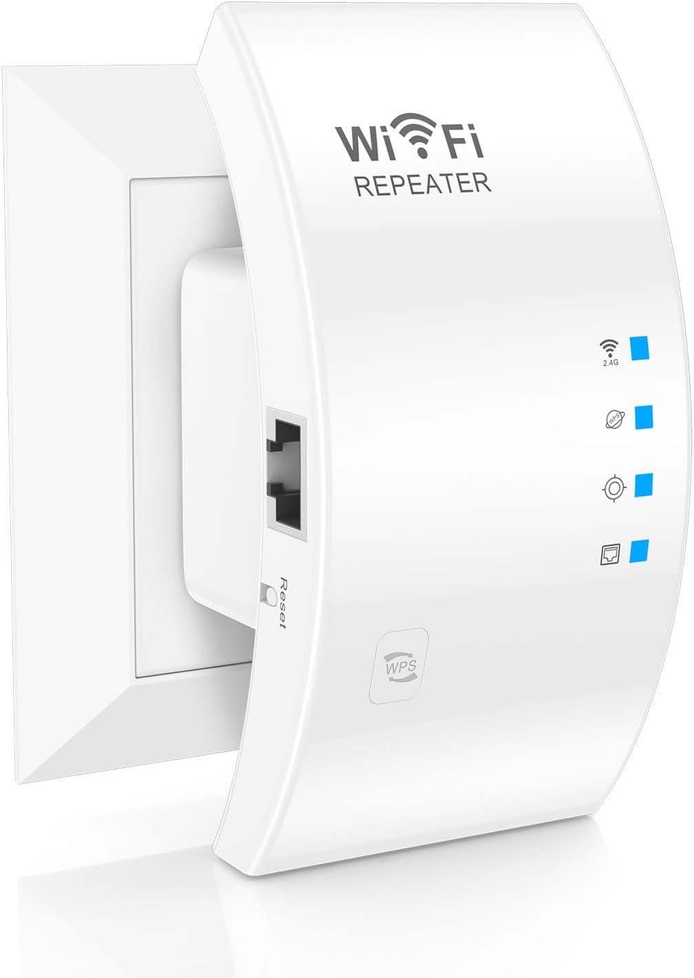 Wzmacniacz WiFi, repeater WiFi, Dual Band, Połączenie Ethernet, Wzmacniacz WLAN w trybie repeatera/AP/routera, Prosta instalacja, Wtyczka EU